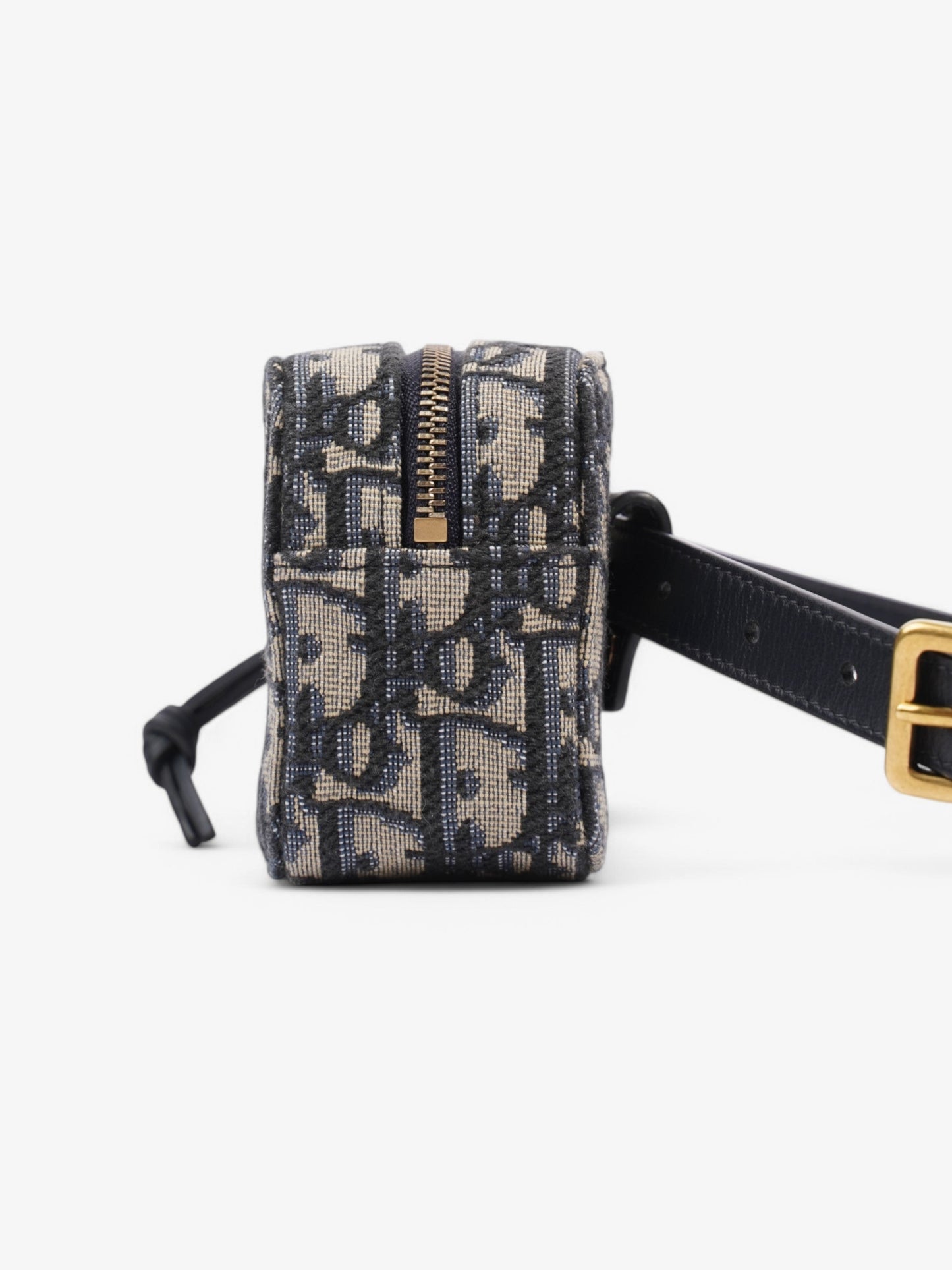 Dior Christian Trotter Belt Bag Oblique Canvas Blue Mini