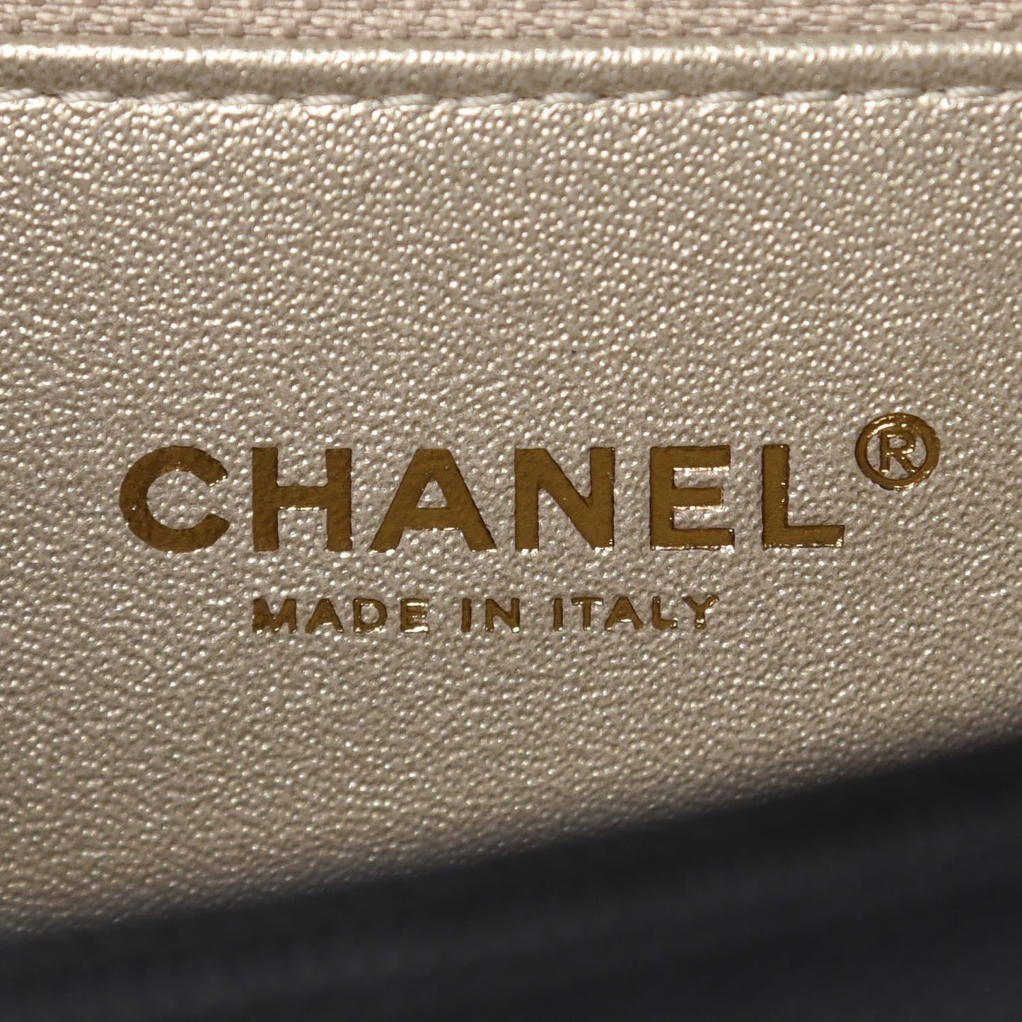 Chanel CAPTAIN CAVIAR FLAP Gold Hat