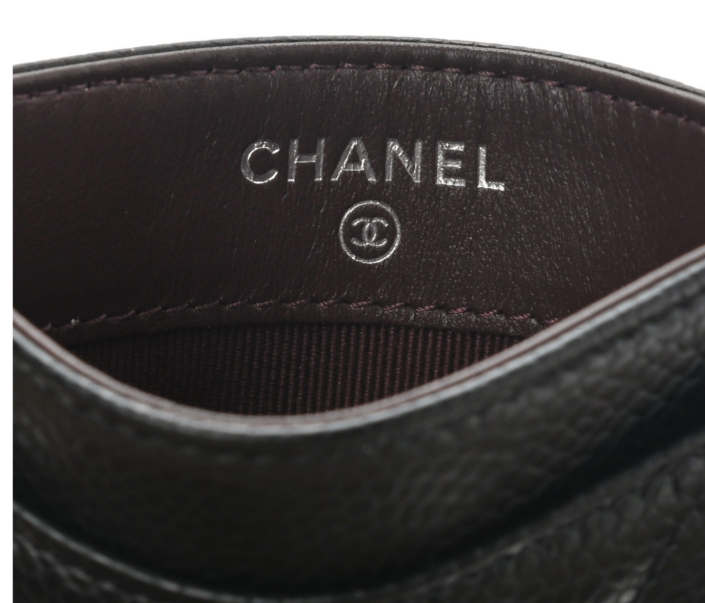 Chanel CAVIAR QUILTED LAMBSKIN CARD Wallet Case