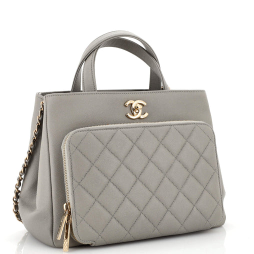 Chanel CAVIAR QUILTED BUSINESS AFFINITY SHOPPING Small Tote Bag