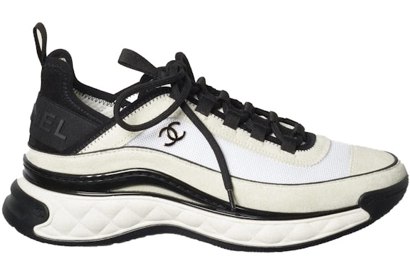 Chanel Fabric Suede Calfskin CC Sneakers for Women