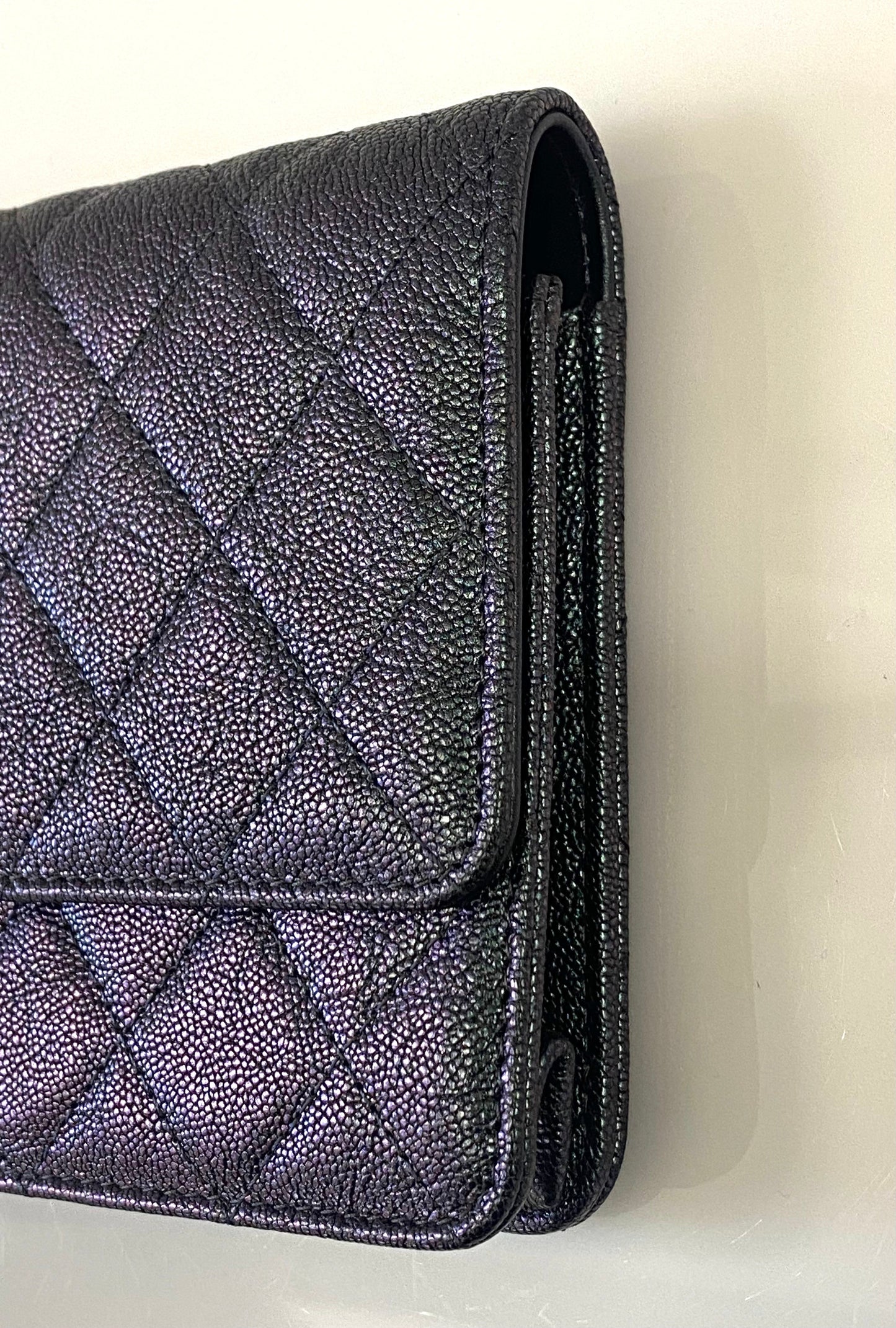 Chanel CAVIAR QUILTED WRISTLET Clutch Bag