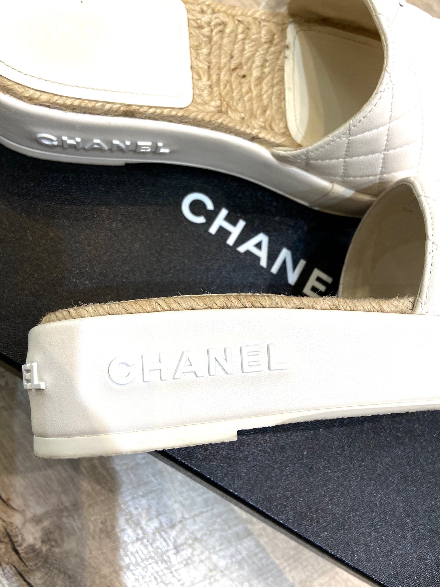 Chanel CC LAMBSKIN MULES Leather Shoes
