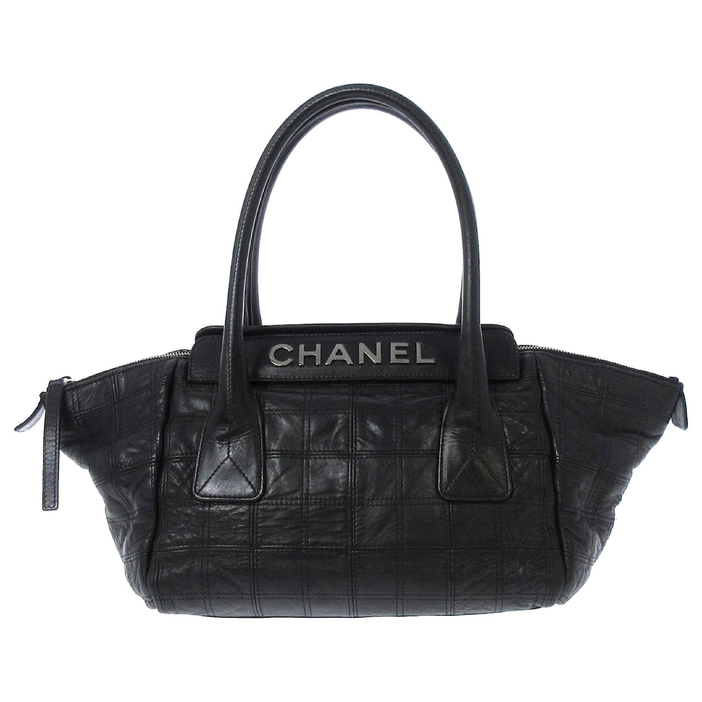 Chanel LAX QUILTED BAR Leather Handbag