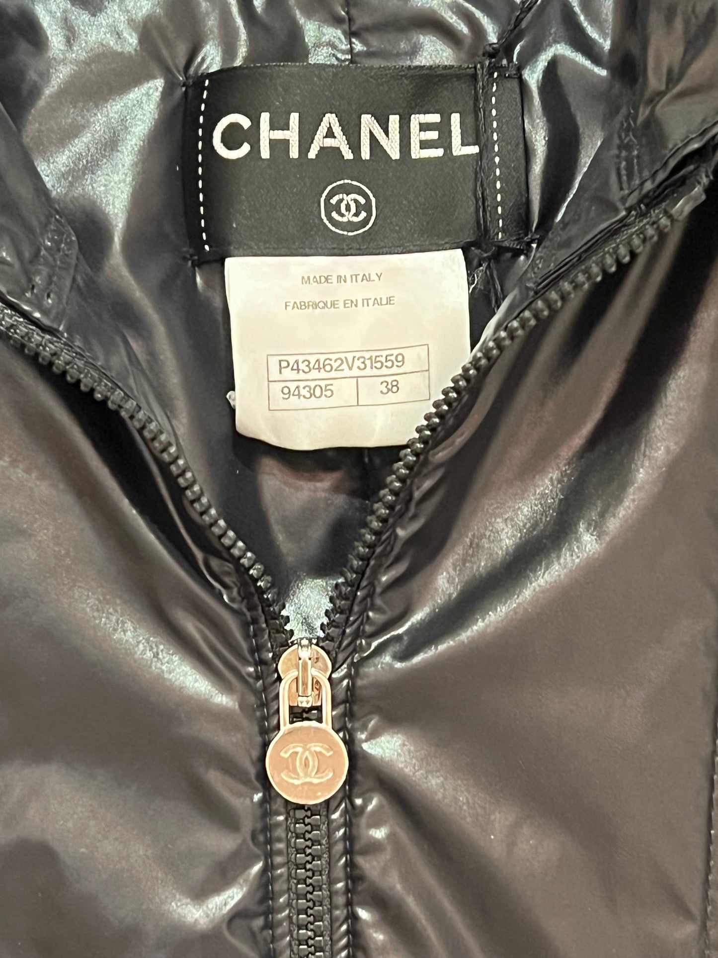 CHANEL HOODED NYLON JACKET