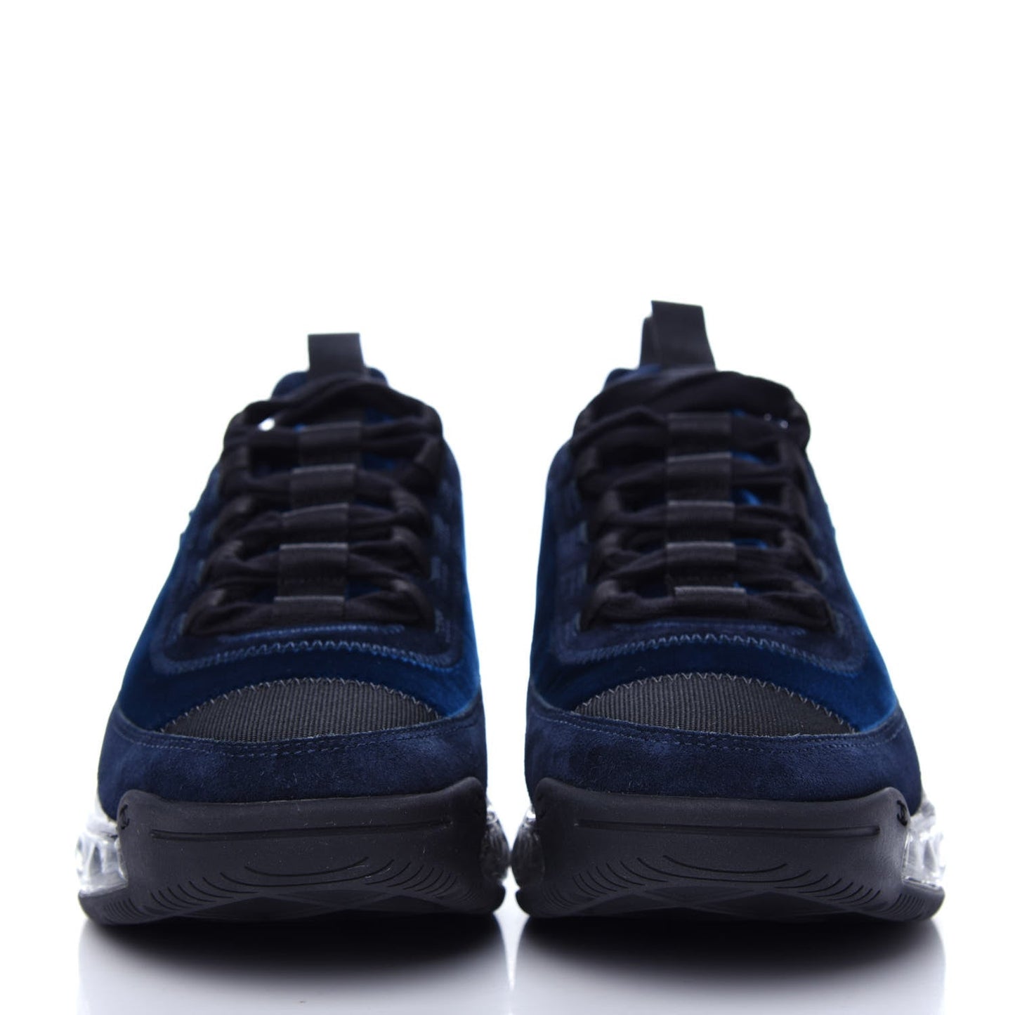 Chanel Suede Calfskin Velvet Grosgrain CC Sneakers for Women