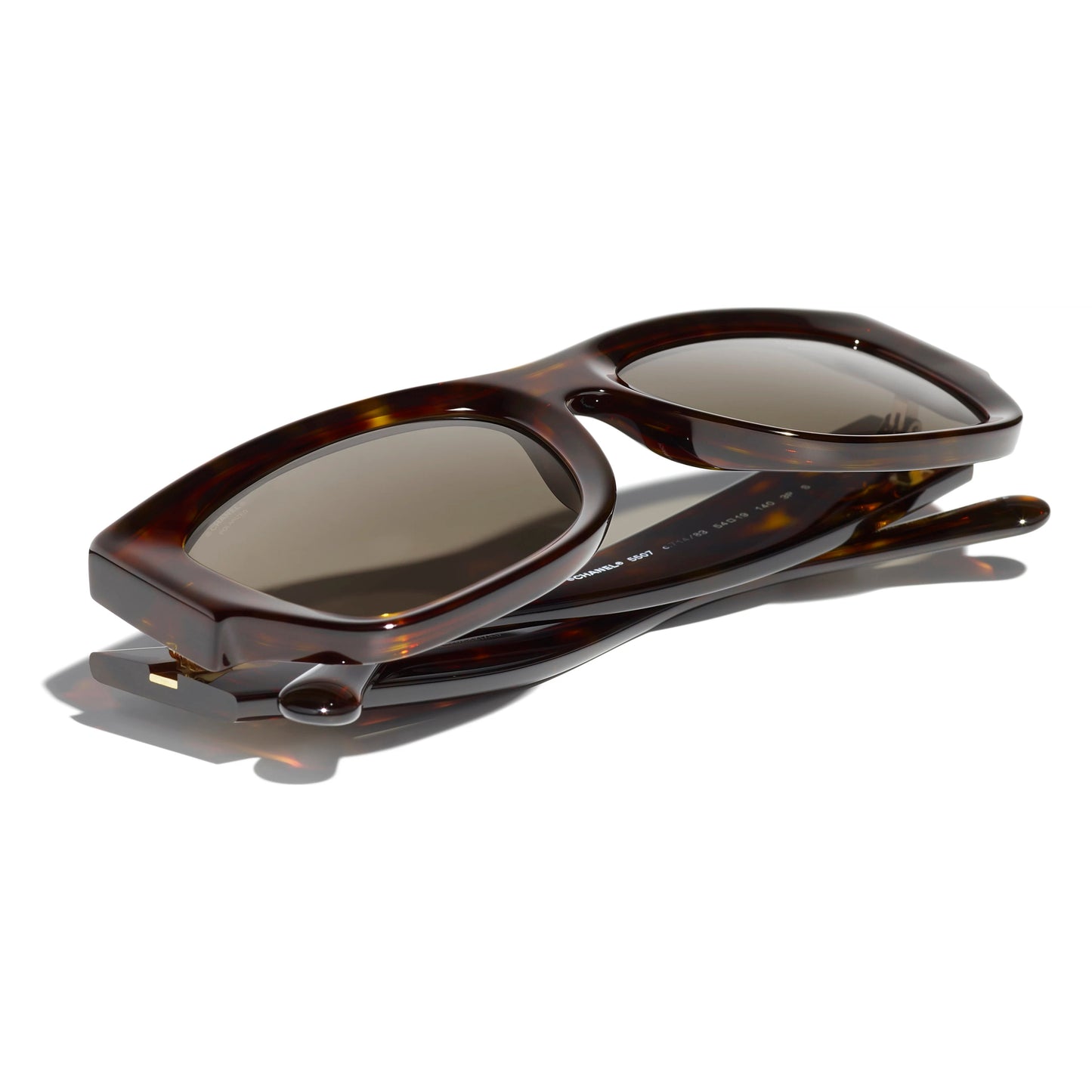 CHANEL TORTOISE RECTANGLE SUNGLASSES