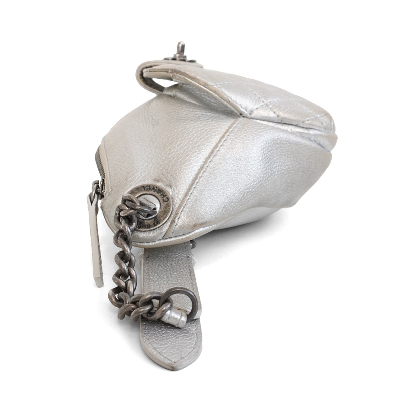 Chanel Silver Fanny Pack Bag