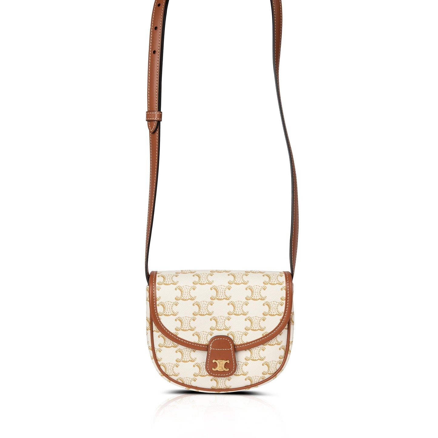 Celine Triomphe Besace Crossbody Bag Canvas Mini