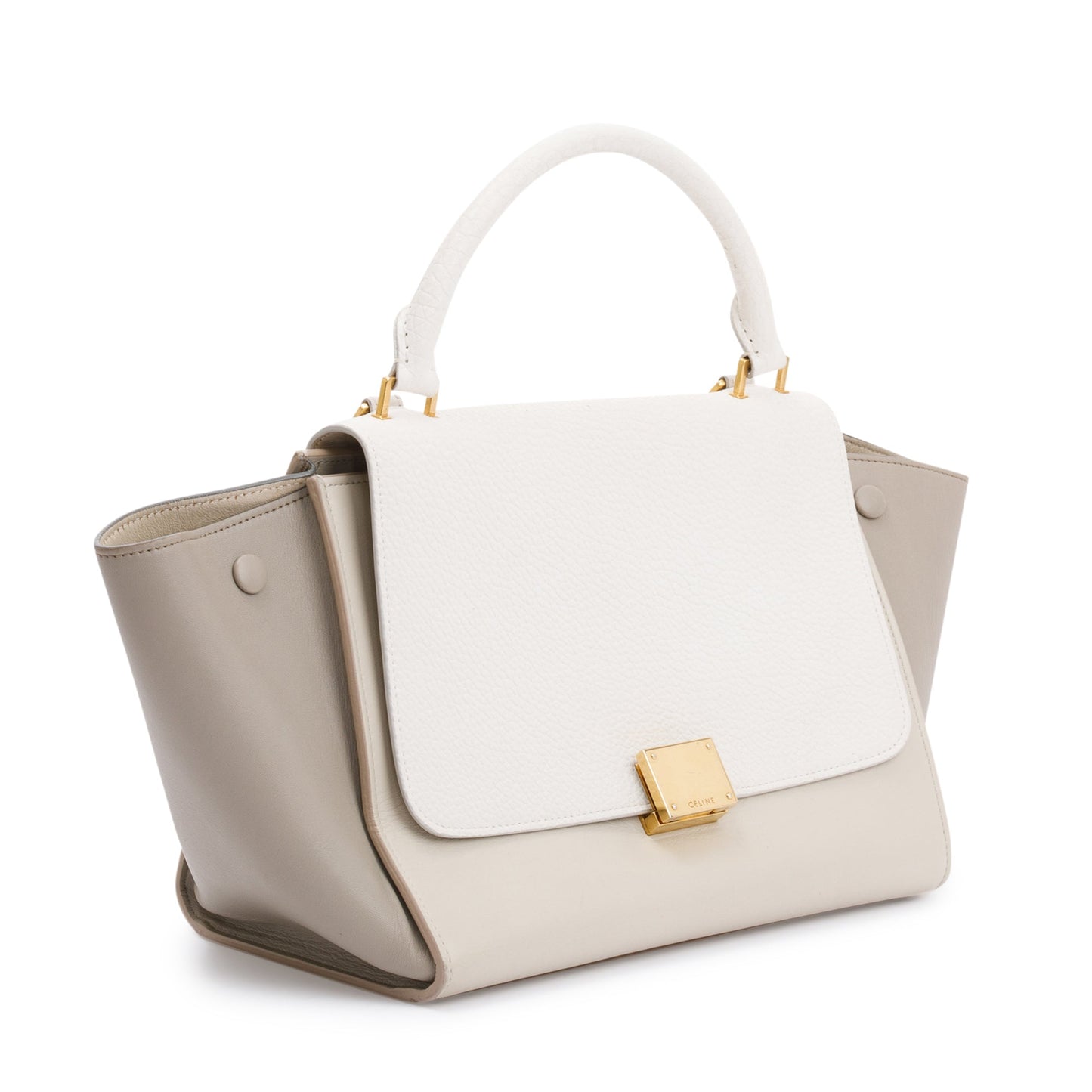 Celine Tricolor Trapeze Bag Leather Small Travel Bag