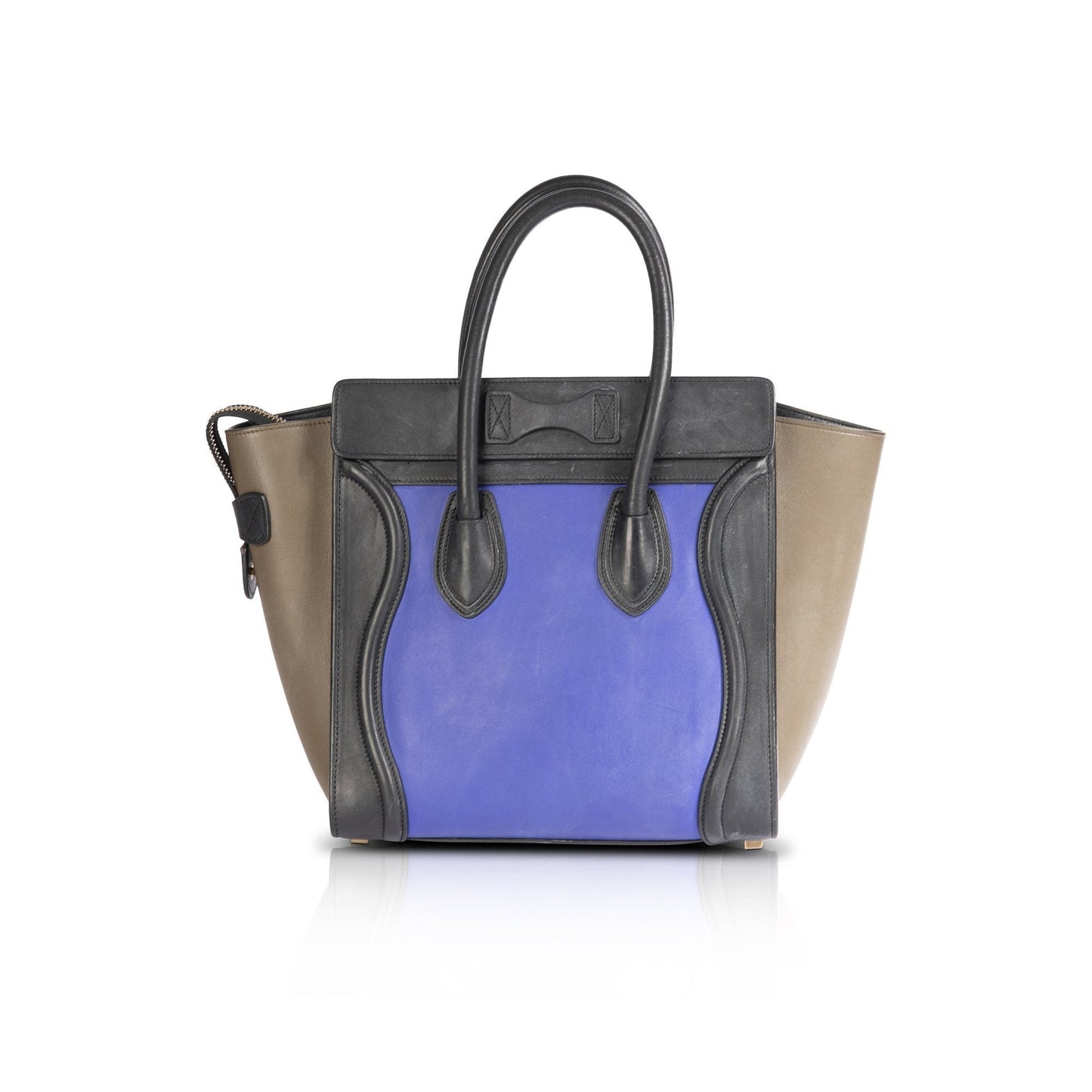 Celine Tricolour Micro Luggage Tote Handbag Tote Bag
