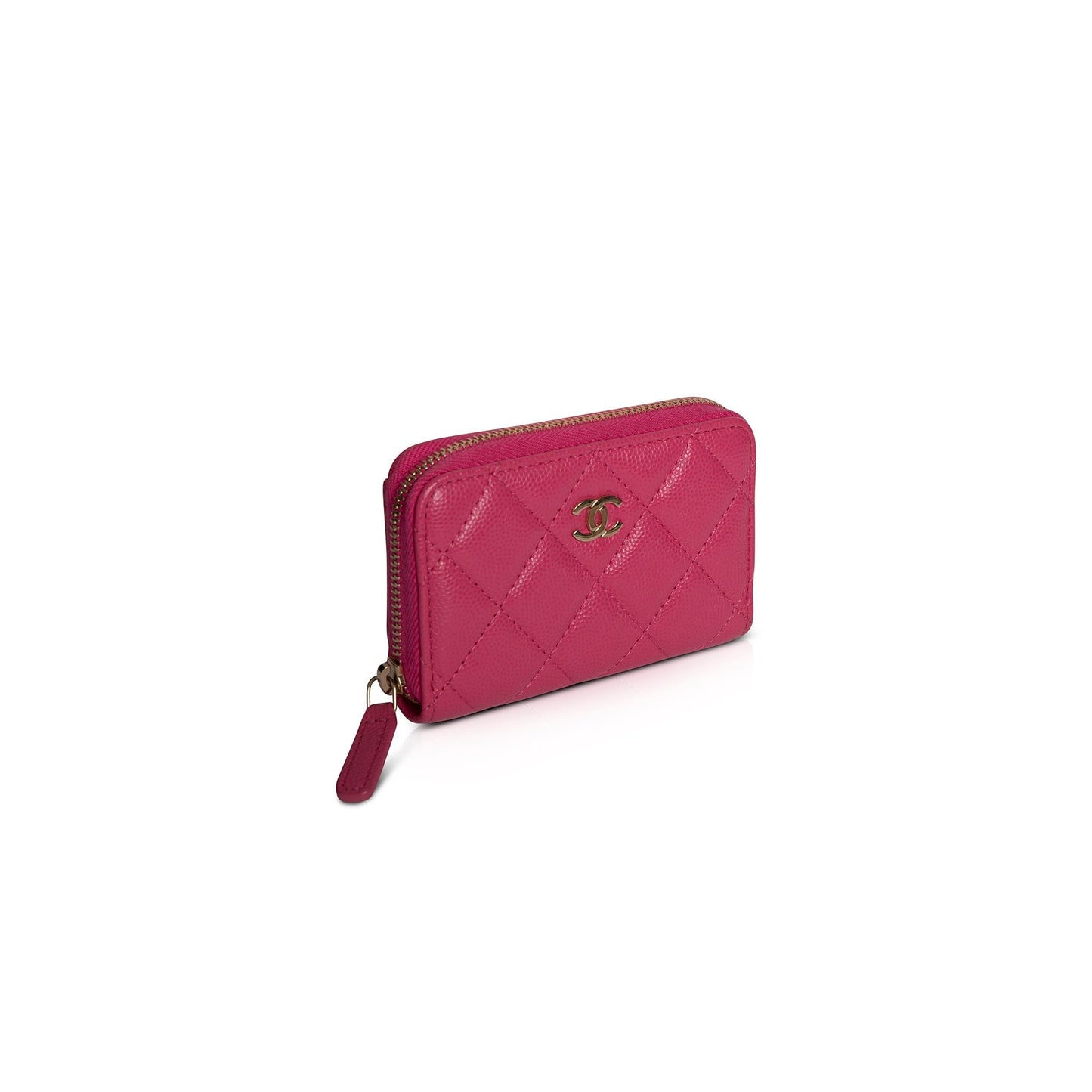Chanel Classic Zipped Coin Purse Wallet Case Authenticity Card