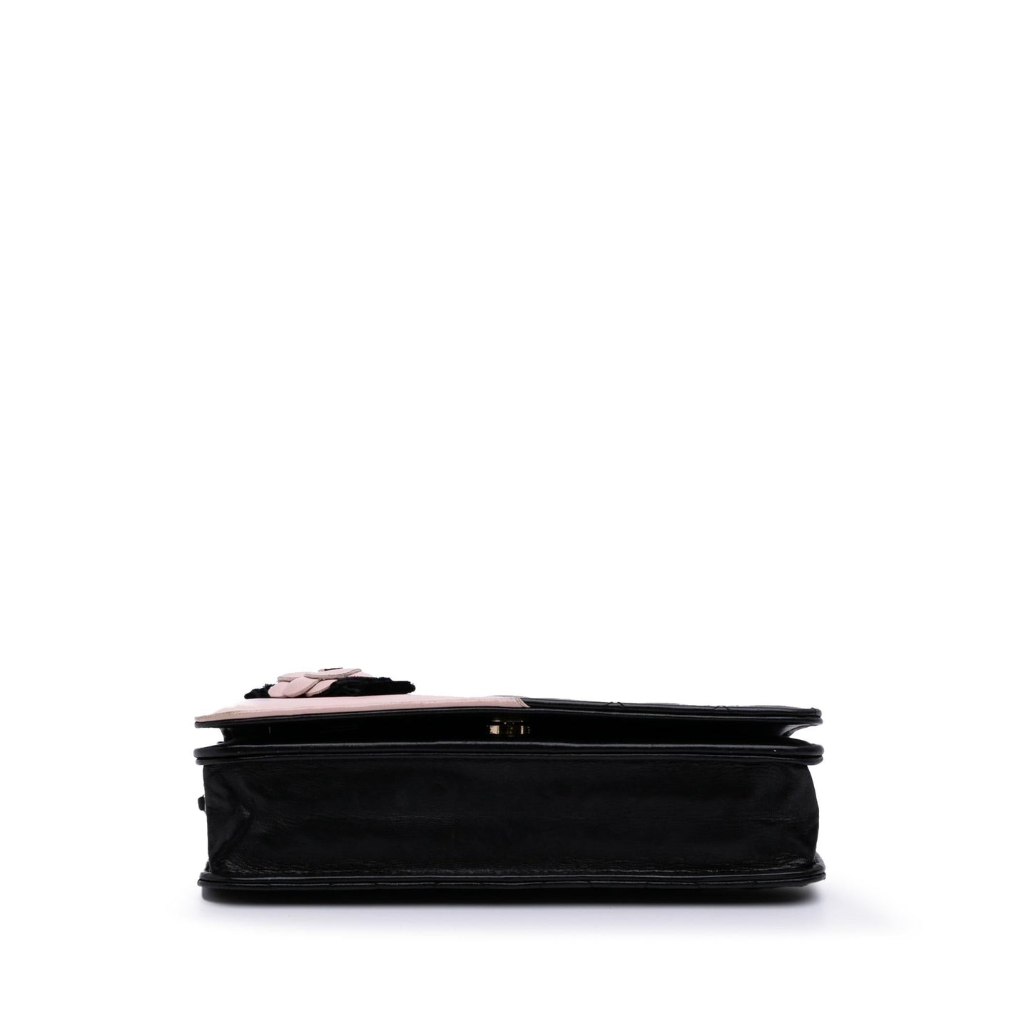 Chanel Bicolor Quilted Lambskin Camellia on Wallet Case