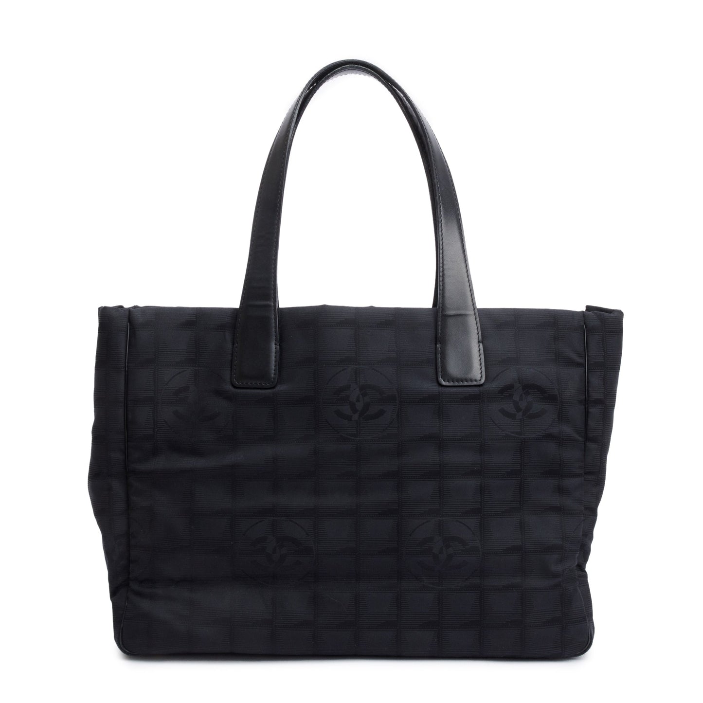 Chanel Ligne Canvas Black Travel Bag Ligne Tote
