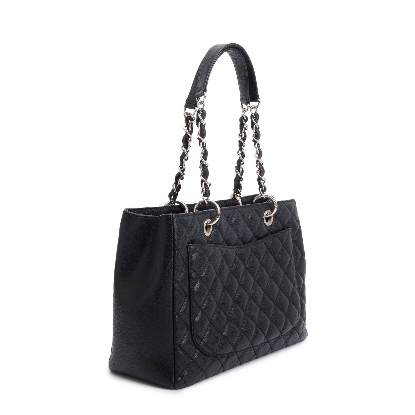 Chanel Caviar Grand Shopping GST Leather Black Travel Bag 15