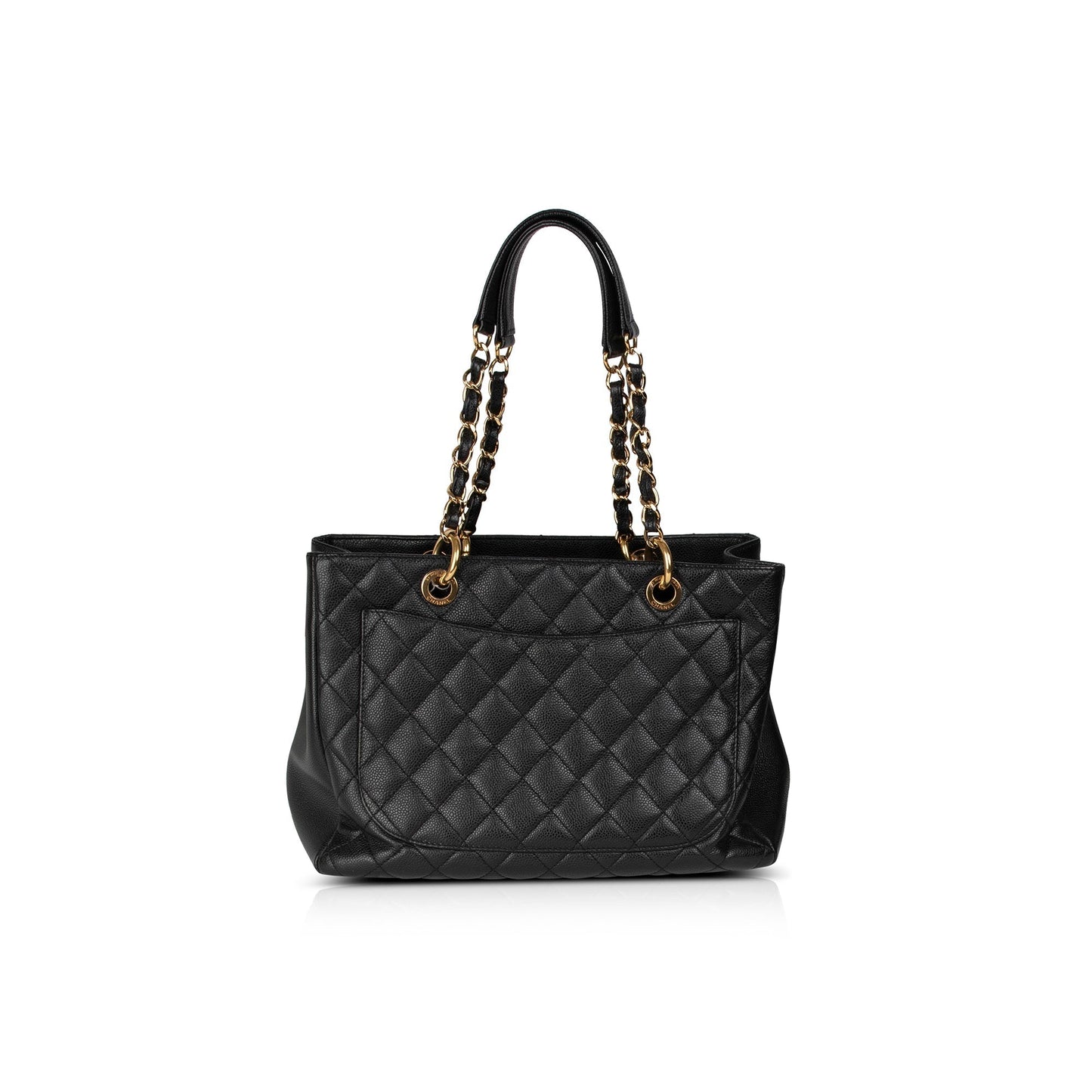 Chanel Caviar Grand Shopping GST Leather Black Travel Bag 5