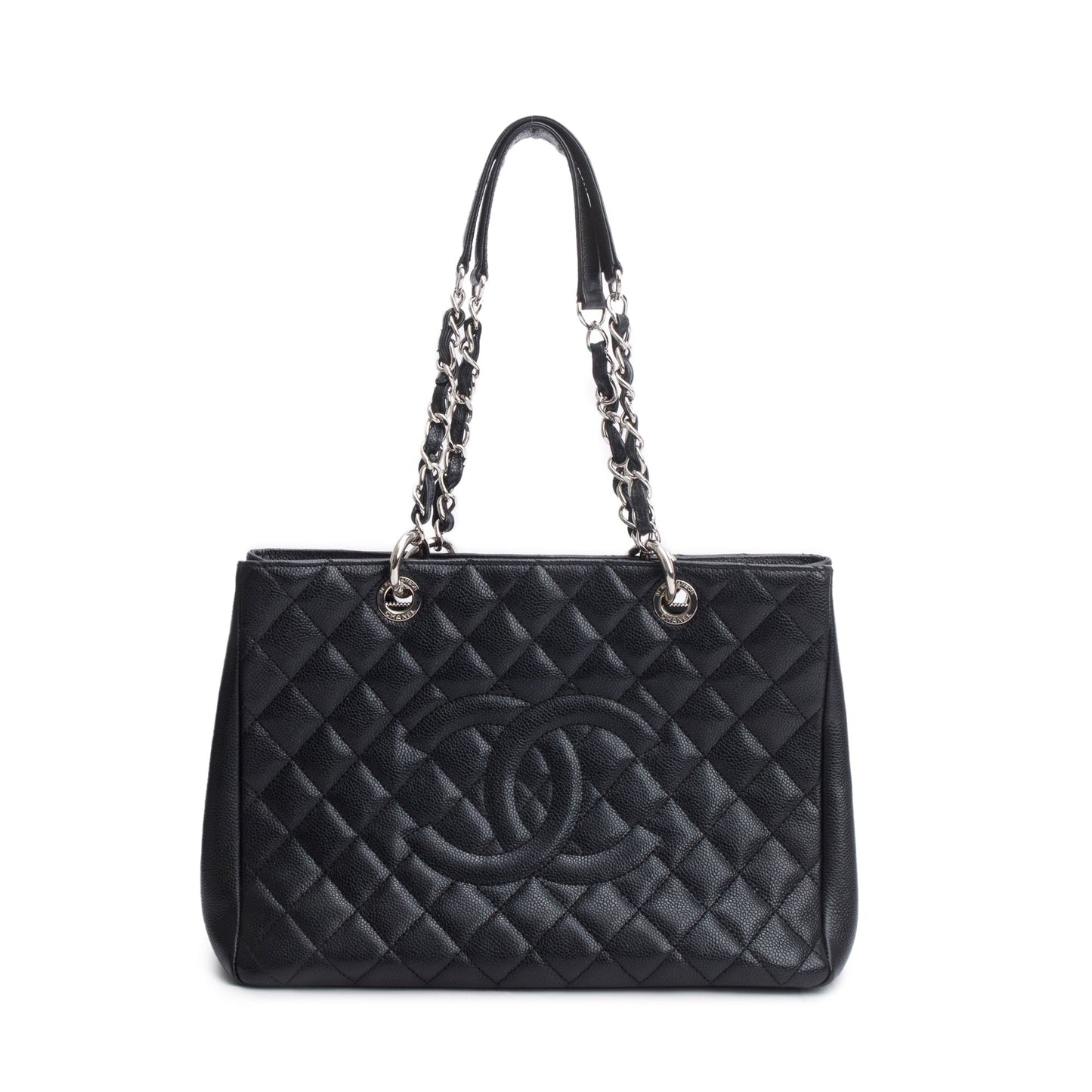Chanel Caviar Grand Shopping GST Leather Black Travel Bag 18