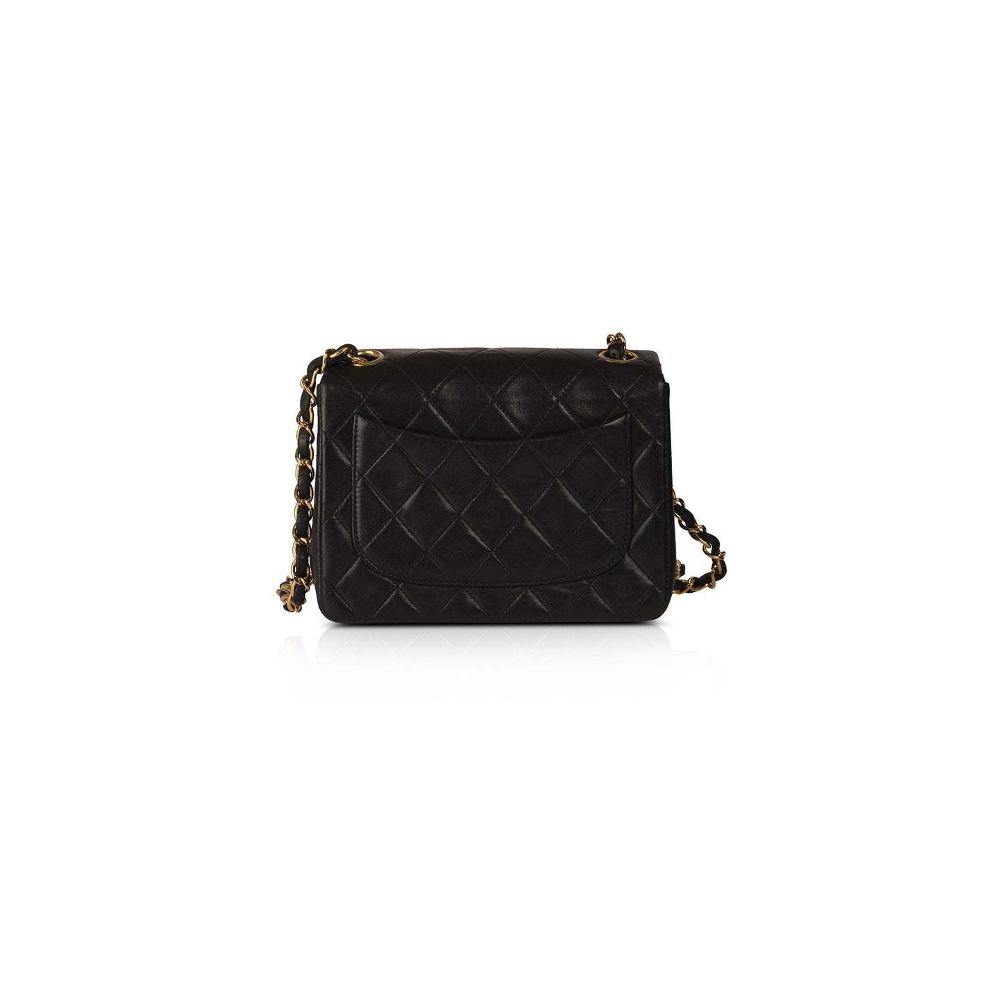 Chanel Classic Square Flap Black Travel Bag