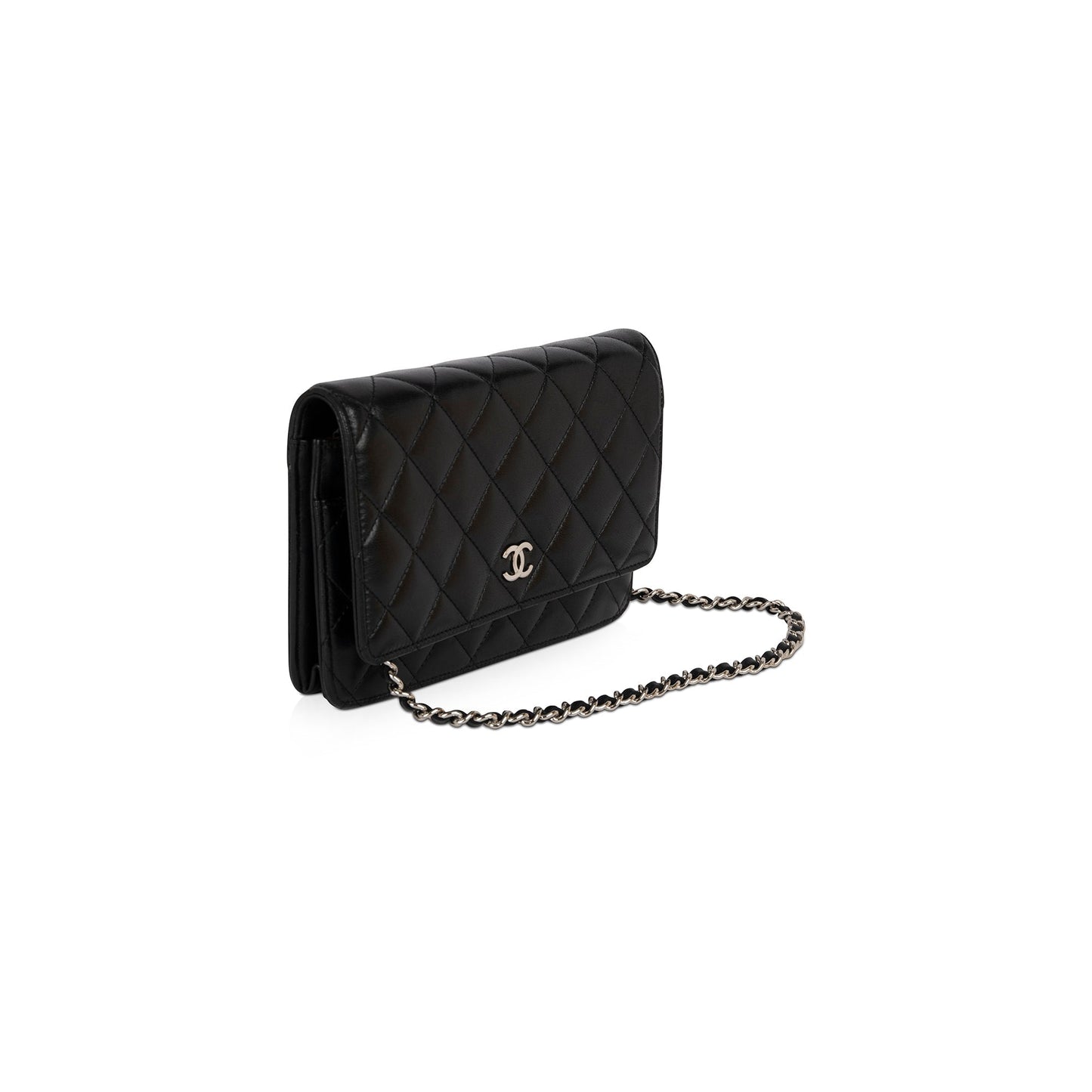 Chanel Classic on Lambskin Black Wallet Case Authenticity Card