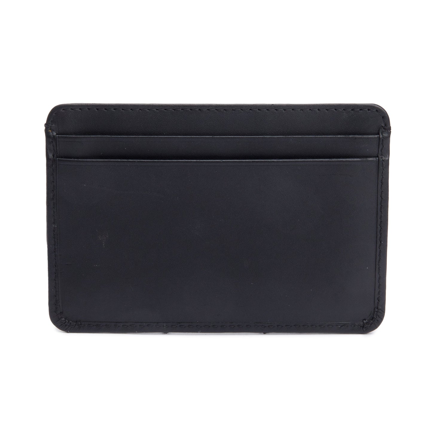 Chanel Quilted Cambon Ligne Card Holder Leather Calfskin Black Wallet Case