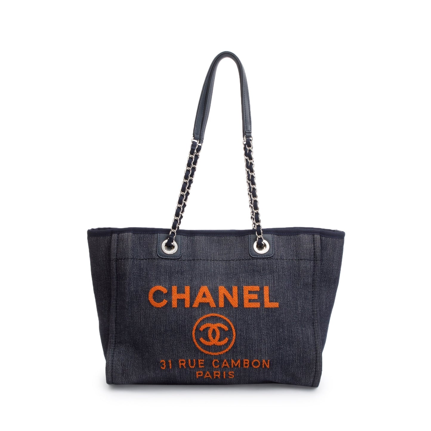 Chanel Denim Deauville Blue Travel Bag