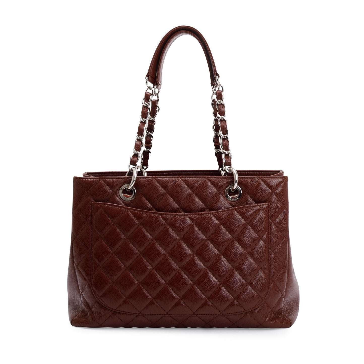 Chanel Burgundy Caviar Grand Shopping GST Leather Travel Bag