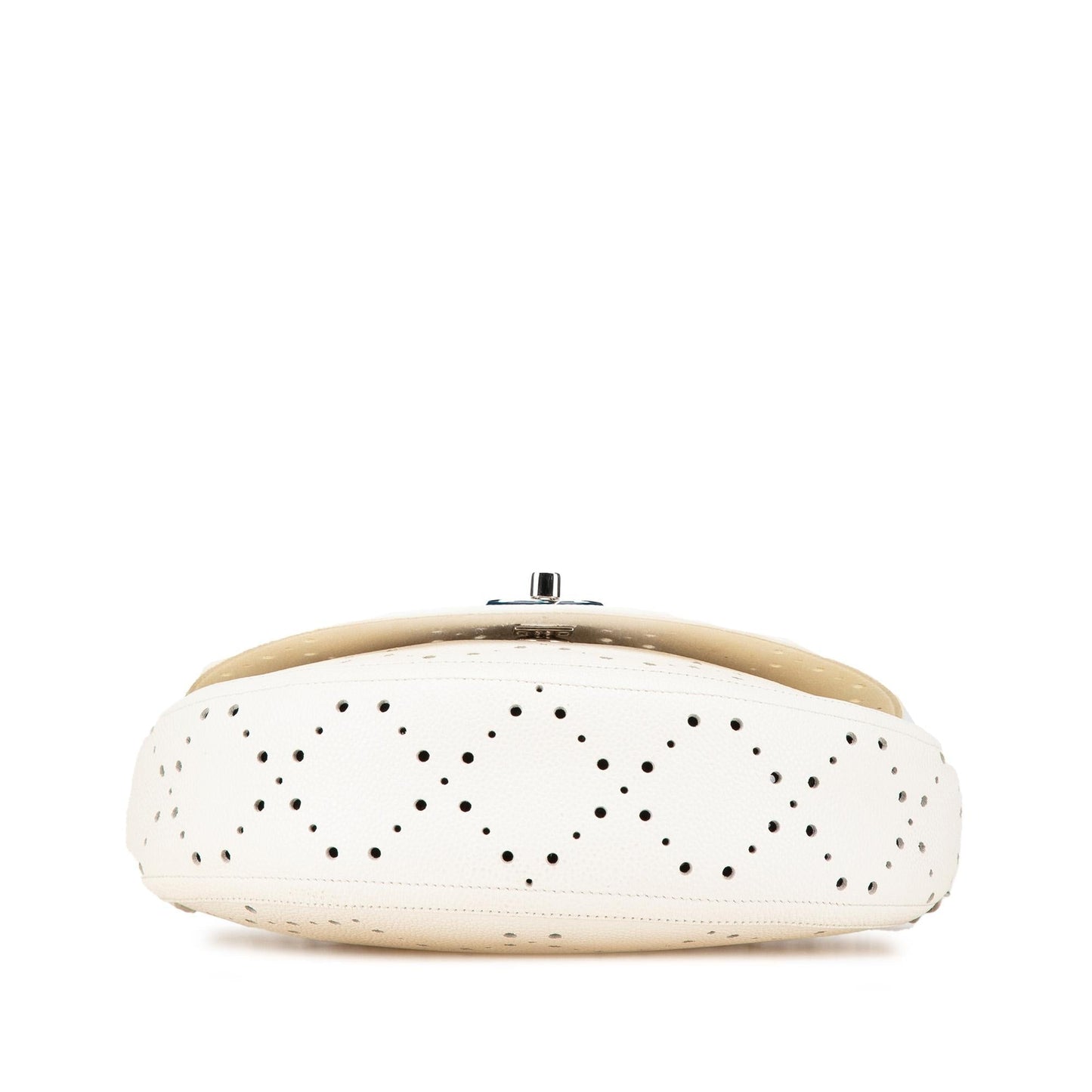 Chanel CC Caviar Perforated Messenger Flap Messenger Bag