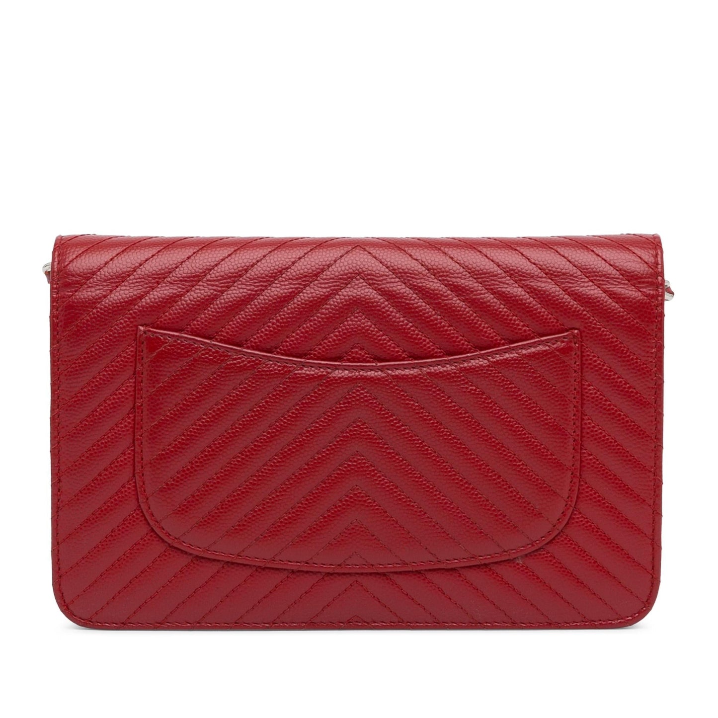 Chanel CC Chevron Caviar On SHG-JxT8UF Wallet Case