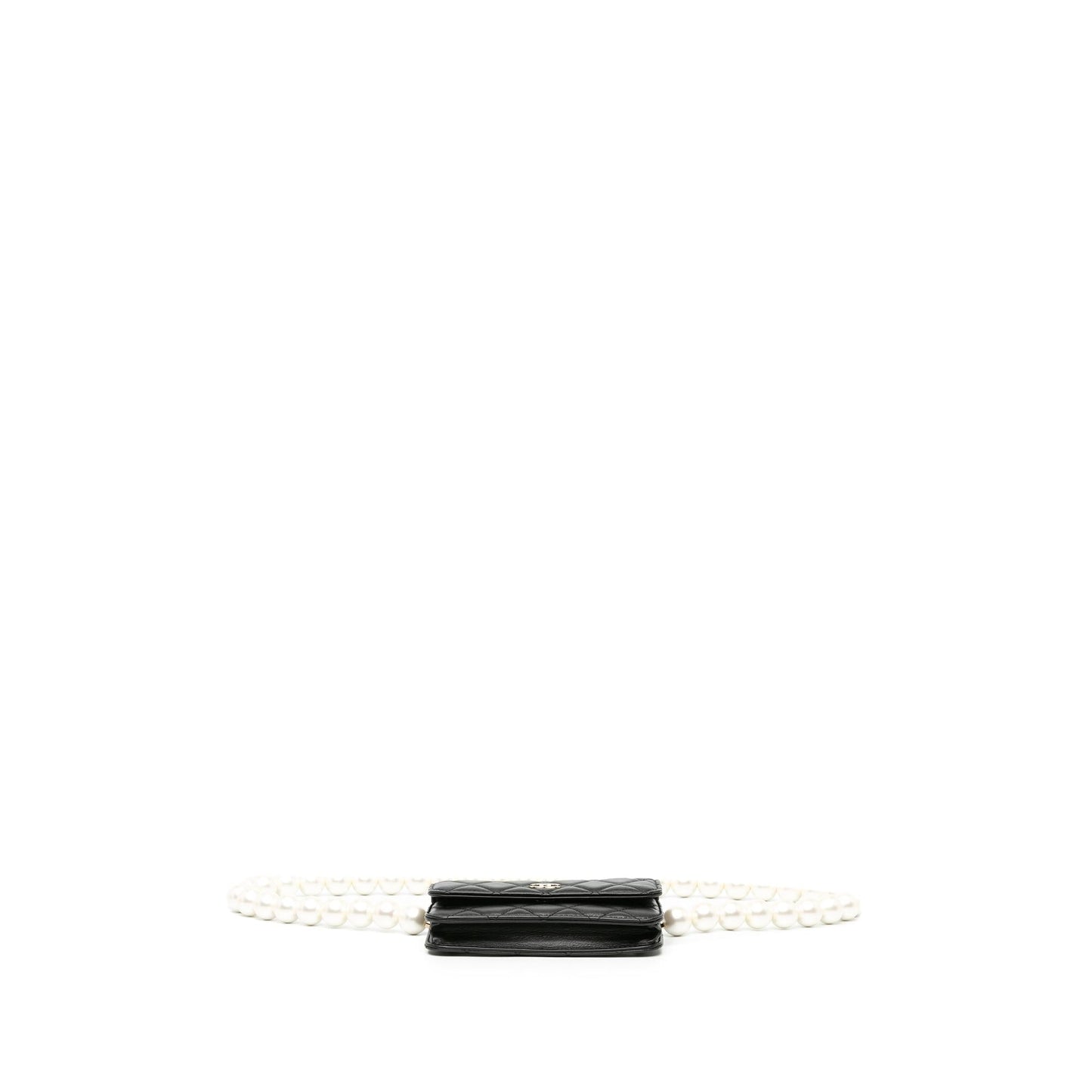 Chanel CC Lambskin About Pearls Card Holder Wallet Case Shg Xijkt4