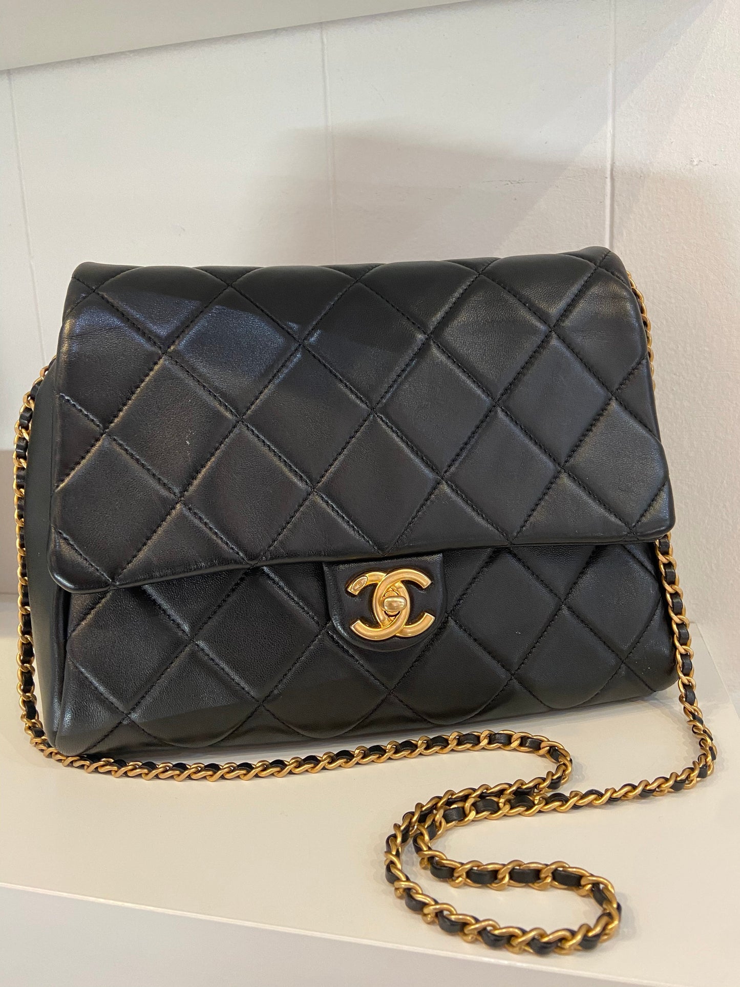 Chanel QUILTED LAMBSKIN FLAP Shoulder Bag