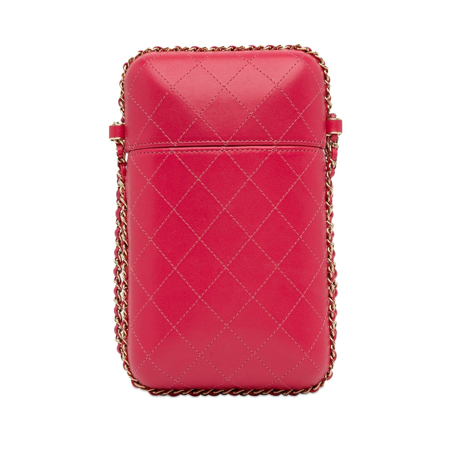 Chanel CC Quilted Calfskin Around Phone Holder Handbag