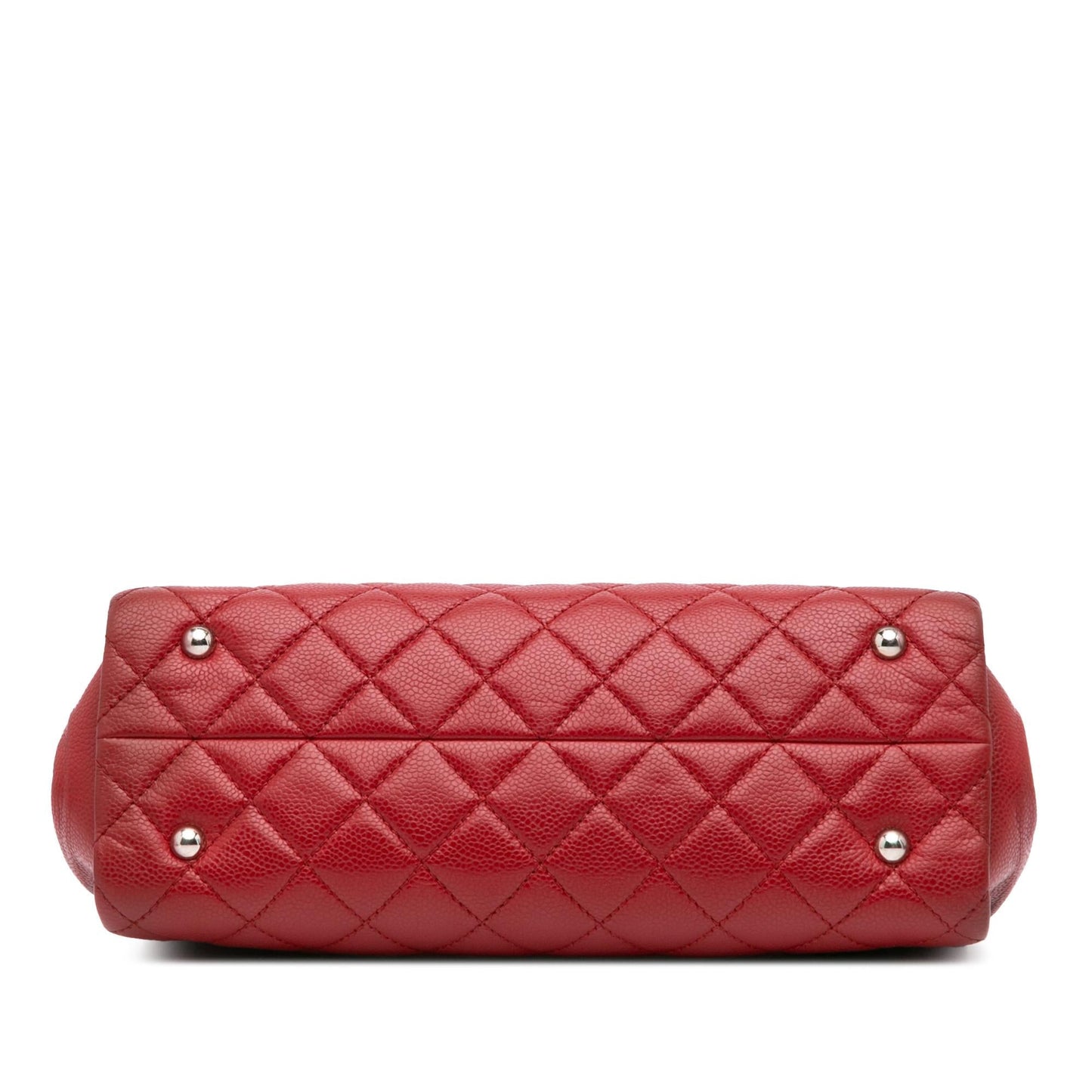 Chanel CC Quilted Caviar Frame Shopping Tote Bag