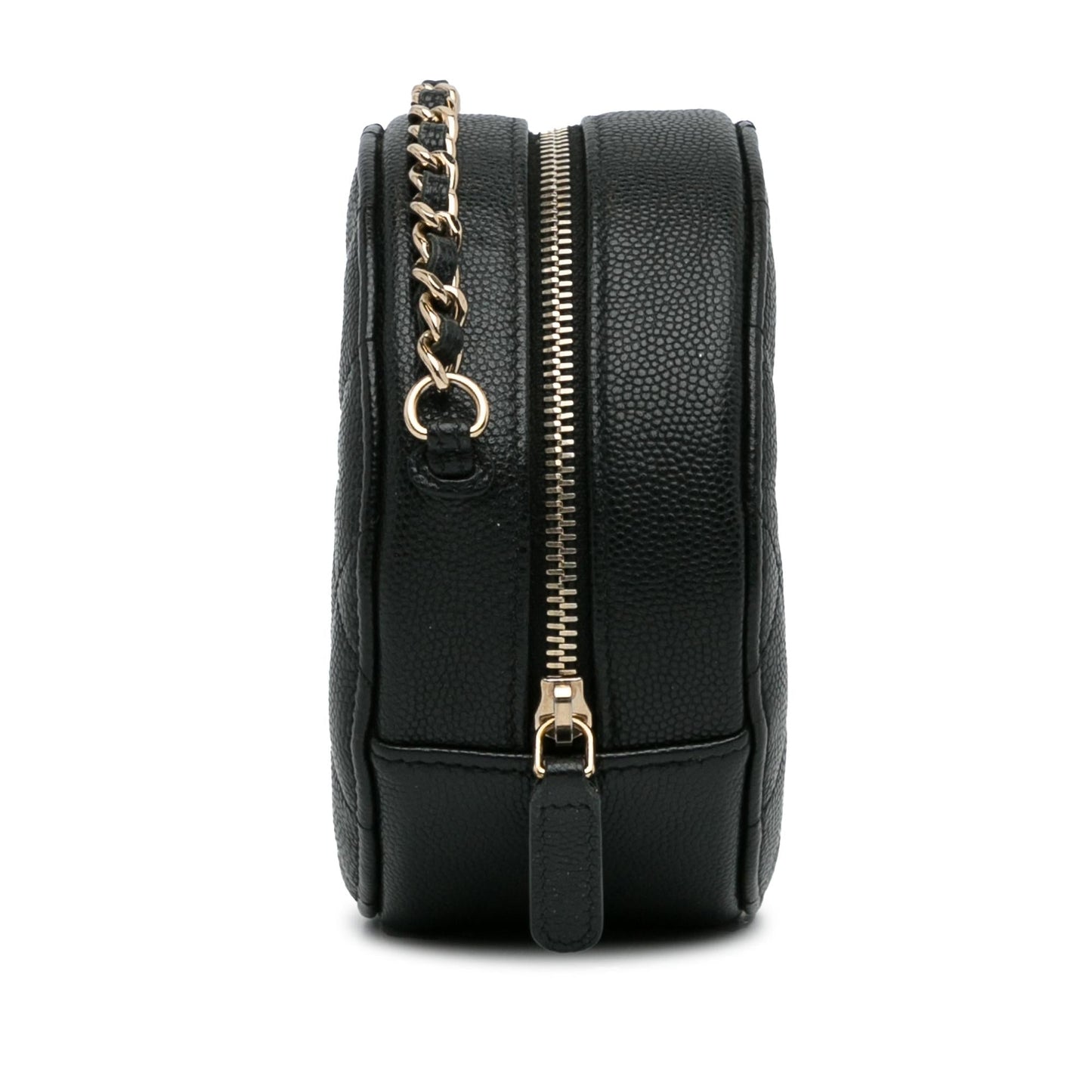 Chanel CC Quilted Caviar Round SHG-Uqg8kK Clutch Bag