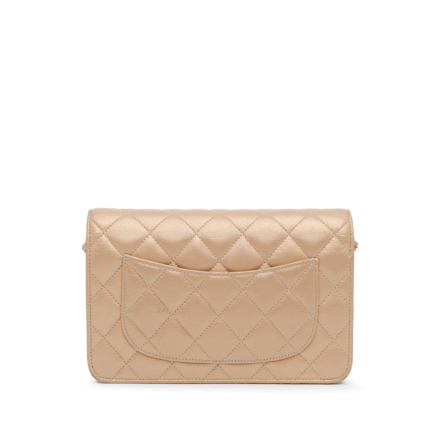 Chanel CC Quilted Lambskin Coin Charm on Key Chain