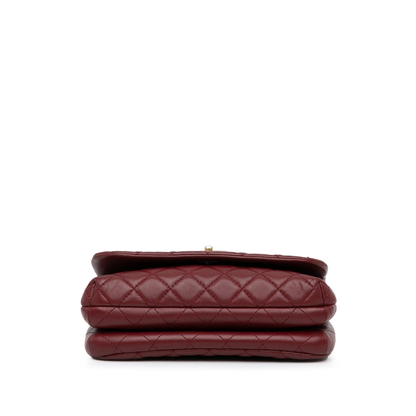 Chanel CC Quilted Lambskin Knock on Wood Satchel Bag
