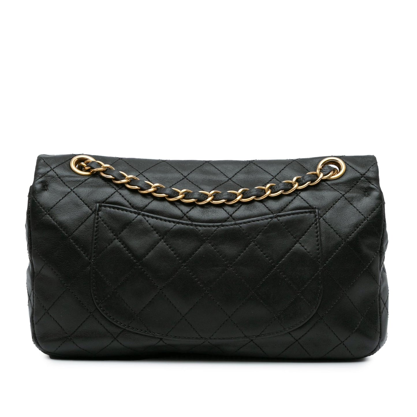 Chanel CC Quilted Lambskin Single Flap SHG-6cPogF Handbag