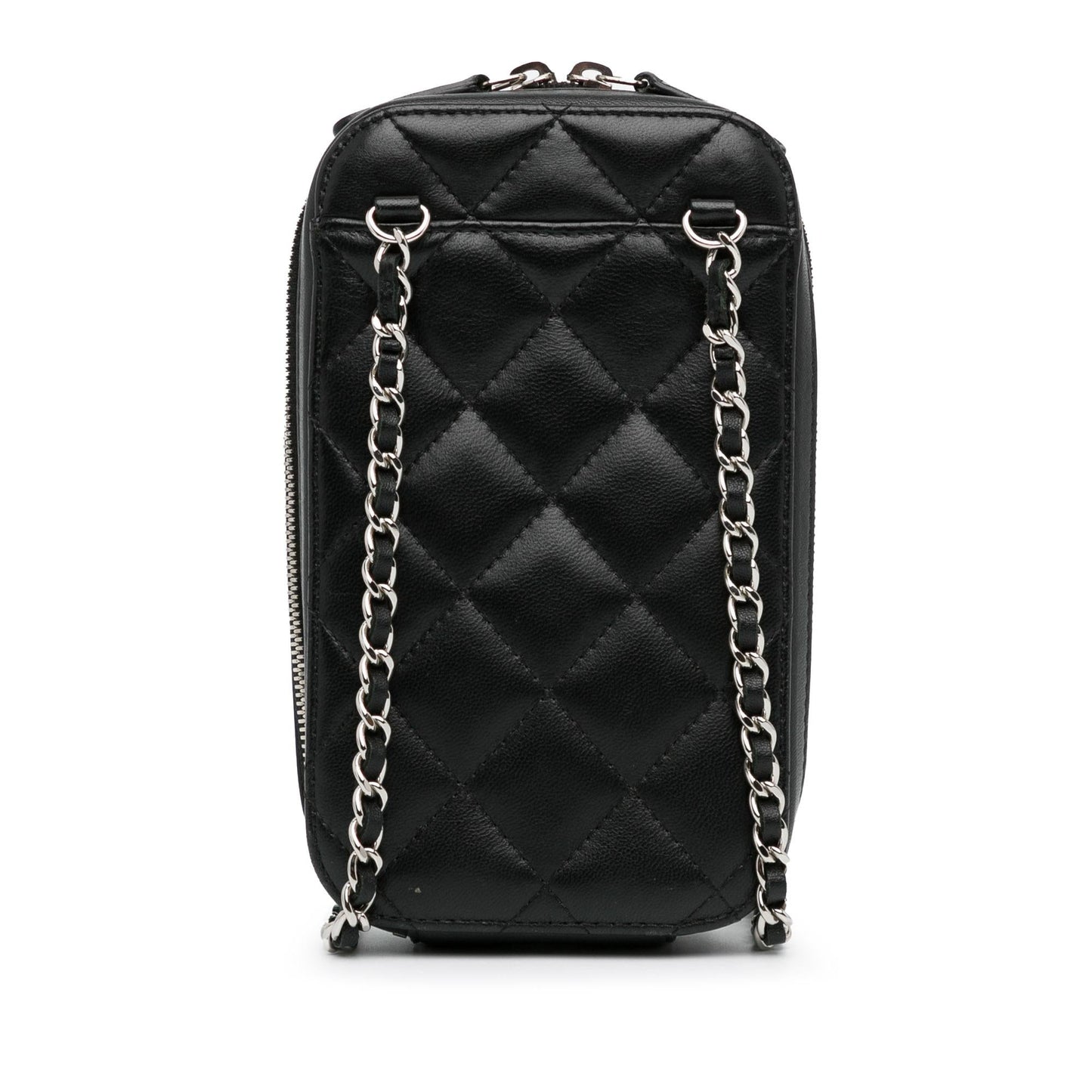 Chanel CC Quilted Lambskin Zip Phone SHG-6GbcPW Handbag