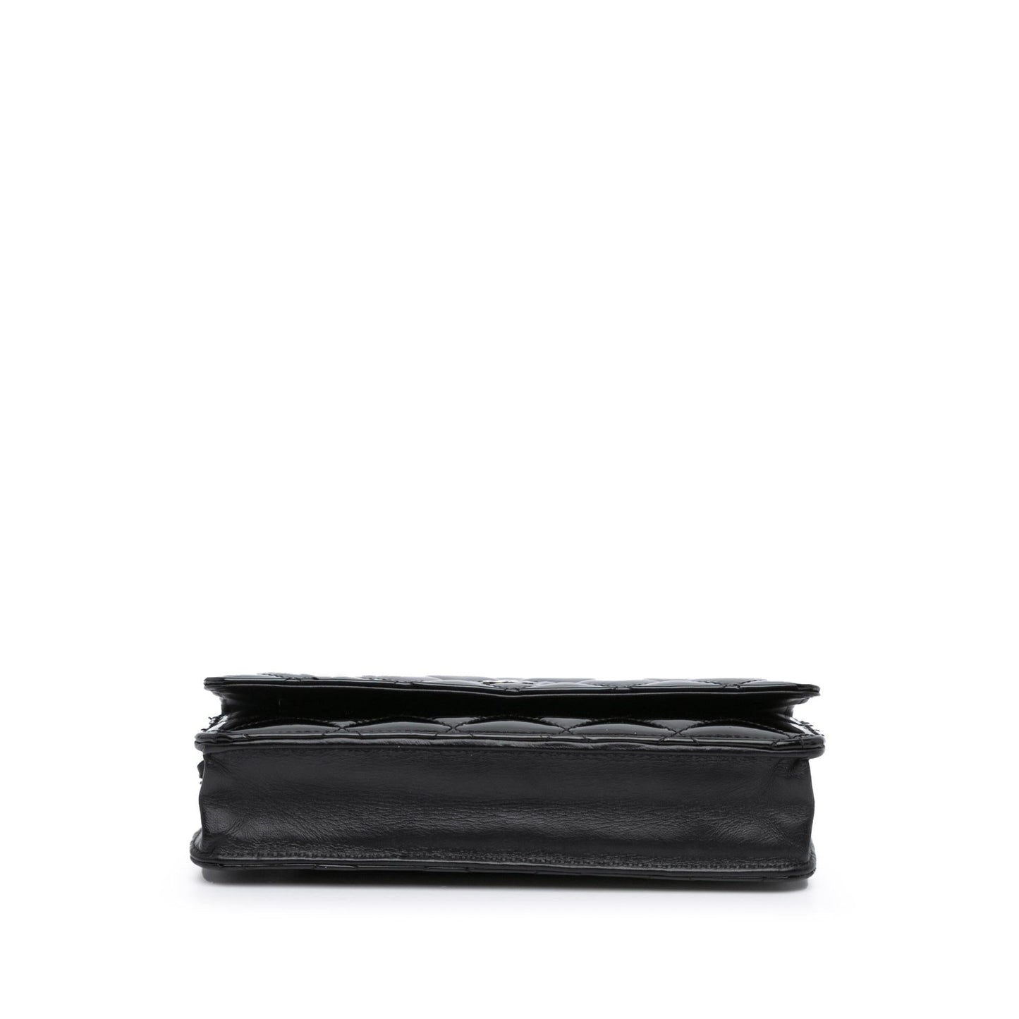 Chanel CC Quilted Patent On Wallet Case