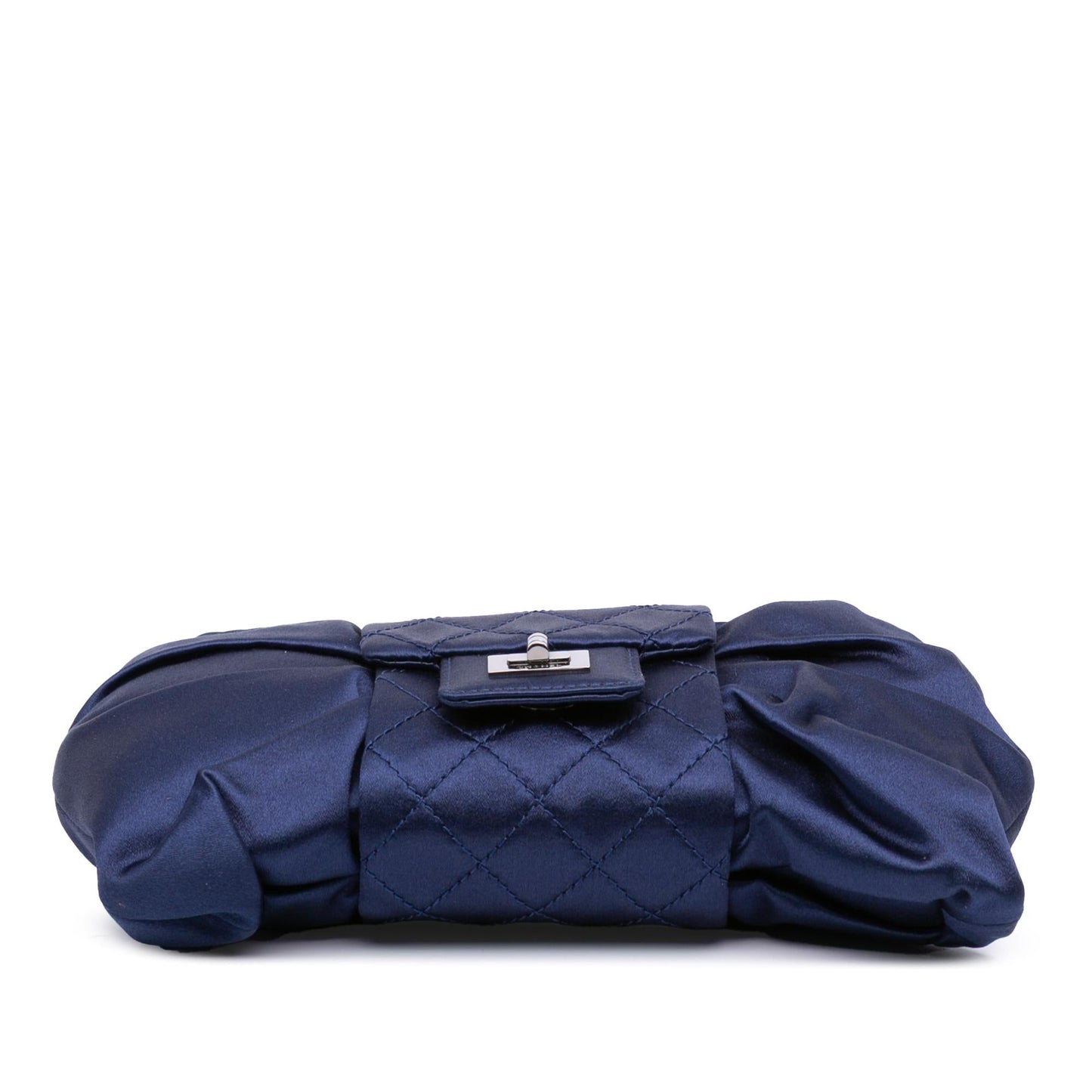 Chanel CC Satin Bow Clutch Bag