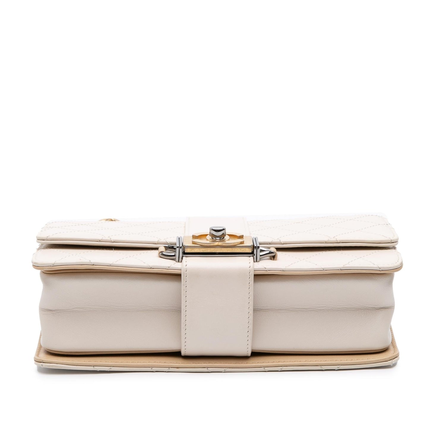 Chanel CC Stitched Calfskin Flap Handbag