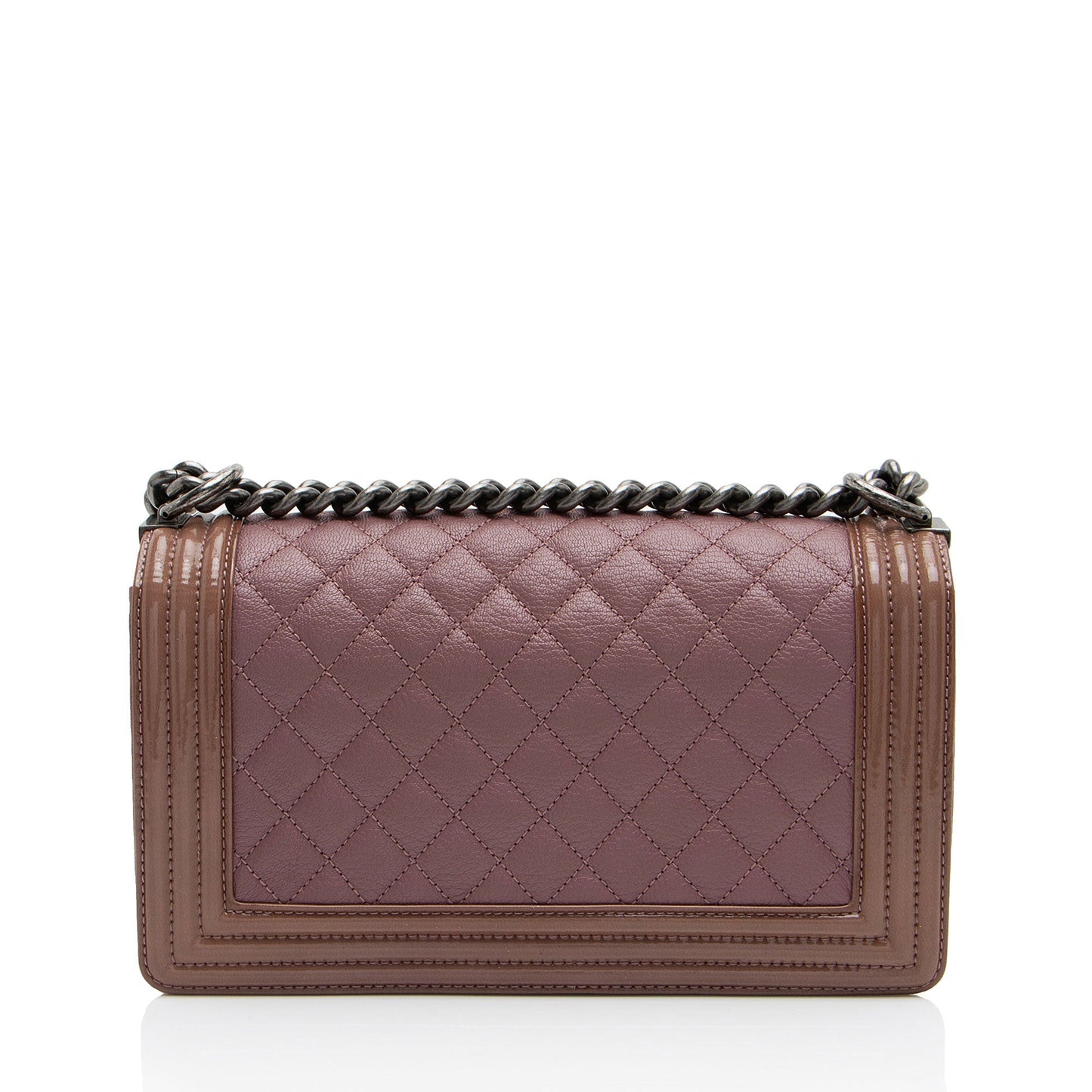 Chanel Calfskin Patent Old Boy Handbag