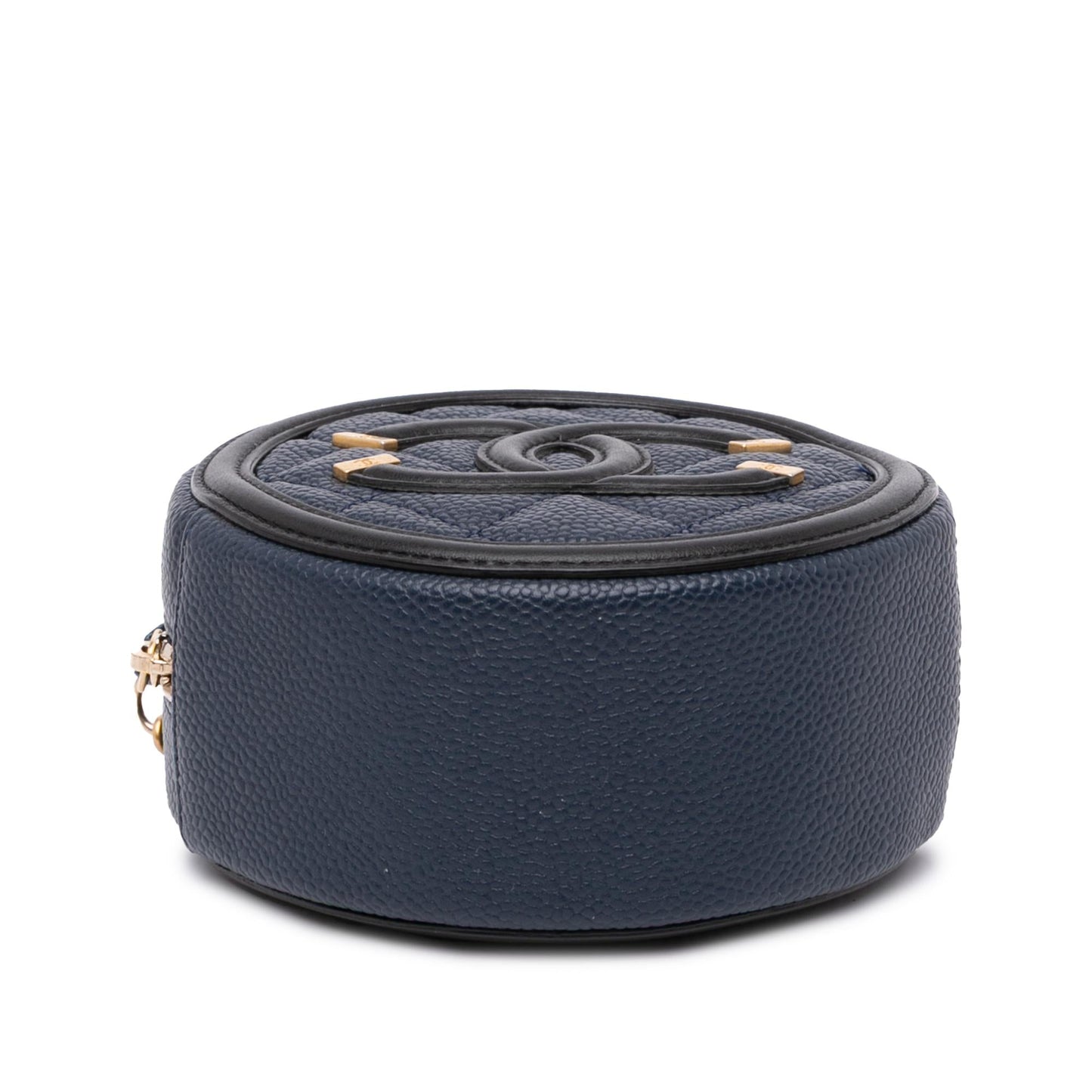 Chanel Caviar CC Filigree Round Crossbody Bag Crossbody Bag