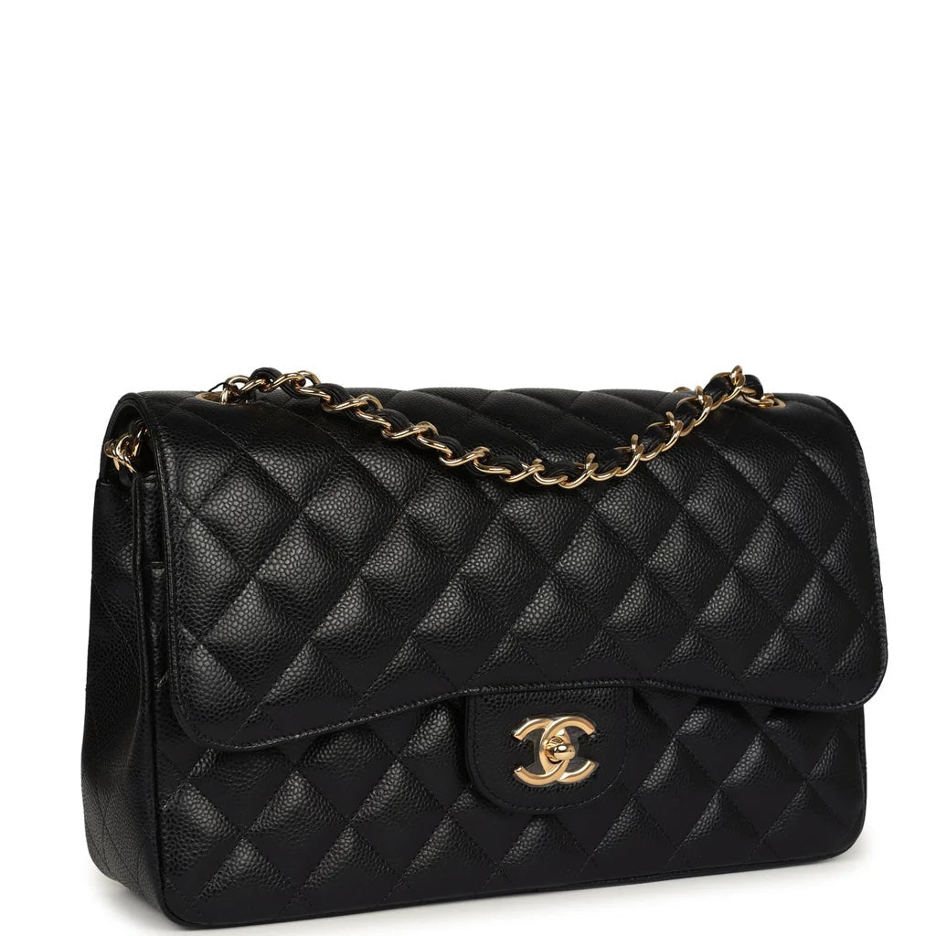 Chanel CAVIAR QUILTED CLASSIC JUMBO DOUBLE FLAP Shoulder Bag