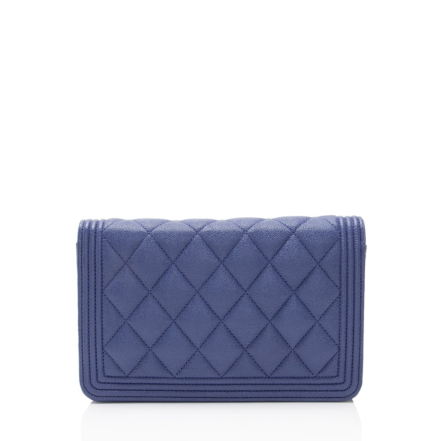 Chanel Caviar Boy on Leather Wallet Case