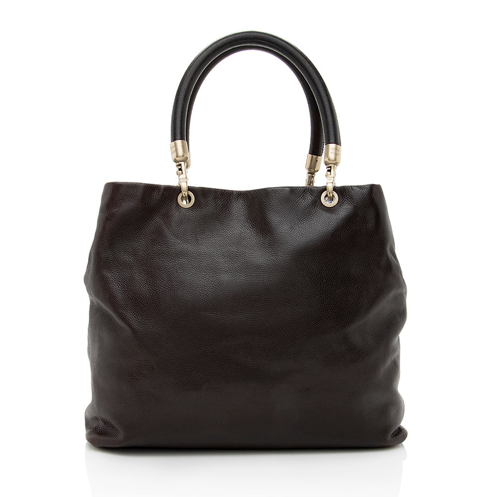 Chanel Caviar CC SHF Leather Tote Bag