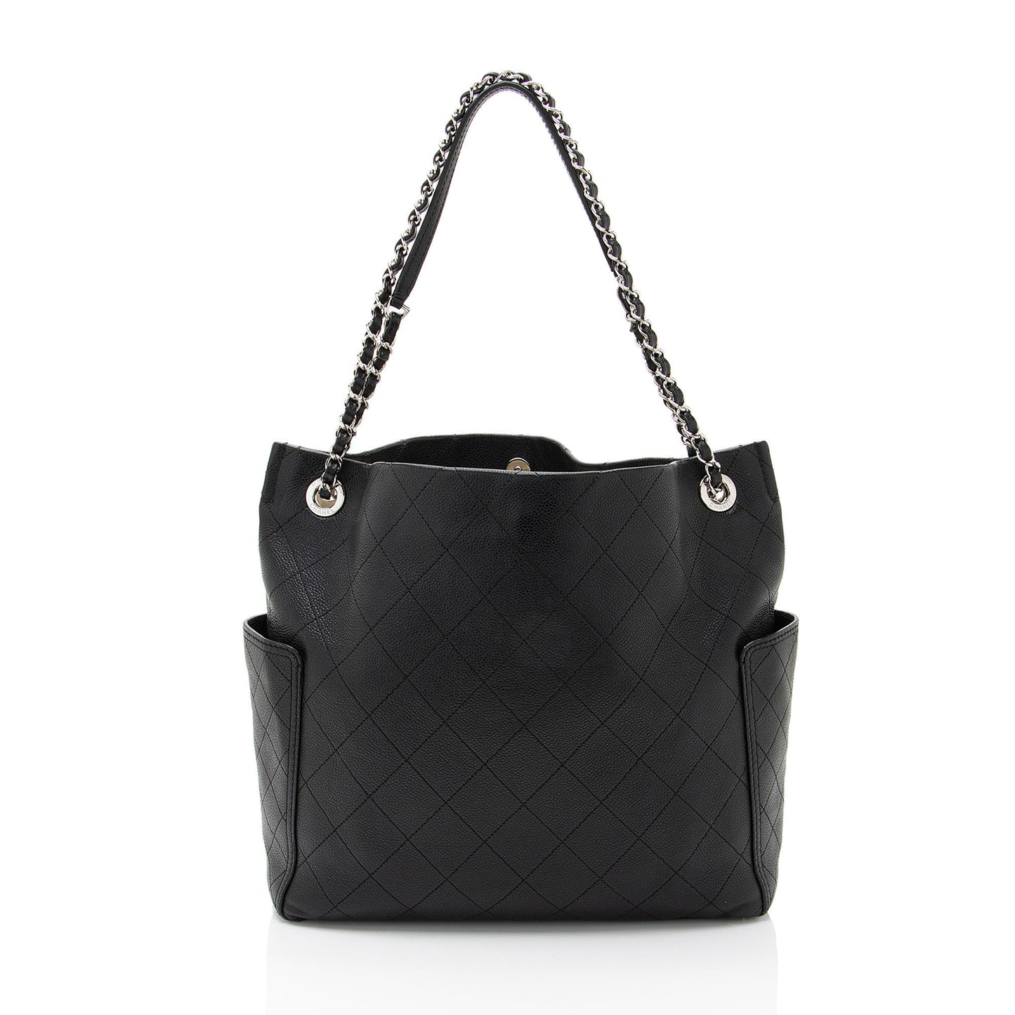 Chanel Caviar CC Pocket Hobo Leather Shoulder Bag