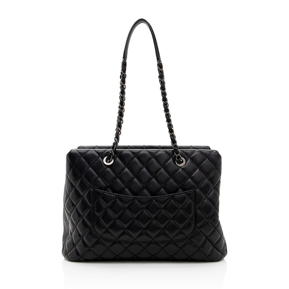 Chanel Caviar City Shopping SHF Leather Tote Bag