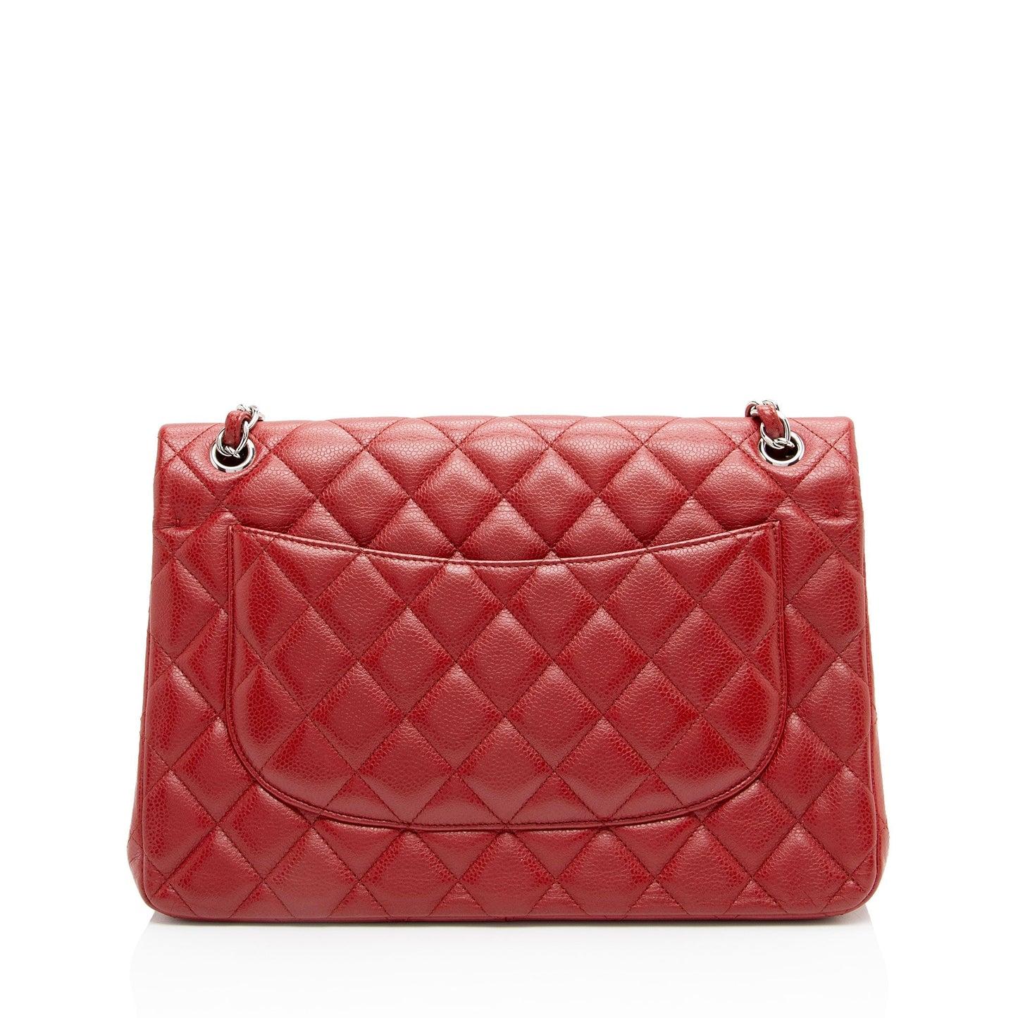 Chanel Caviar Classic Jumbo Double Flap SHF-SJeAZK Leather Shoulder Bag