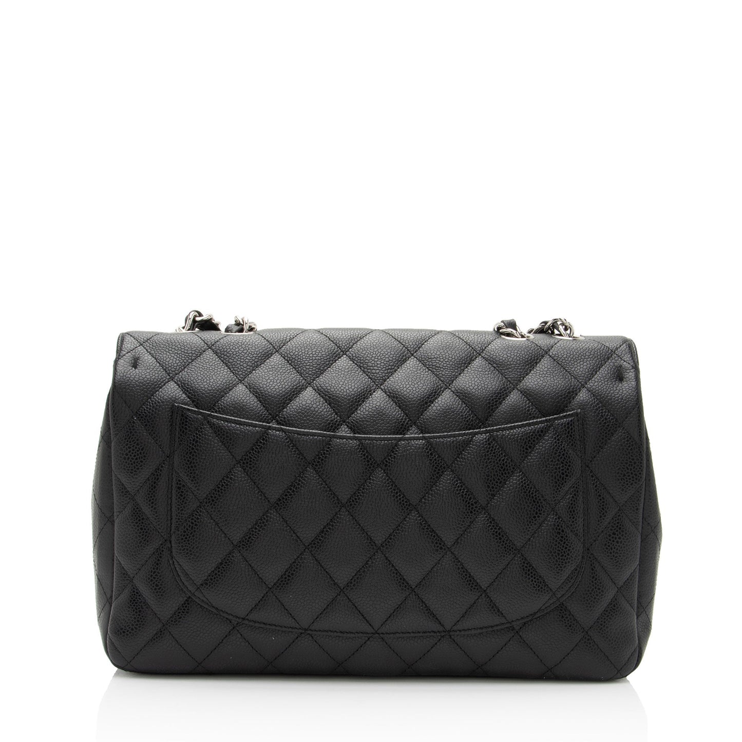 Chanel Caviar Classic Jumbo Single Flap SHF-TAC3Im Leather Shoulder Bag
