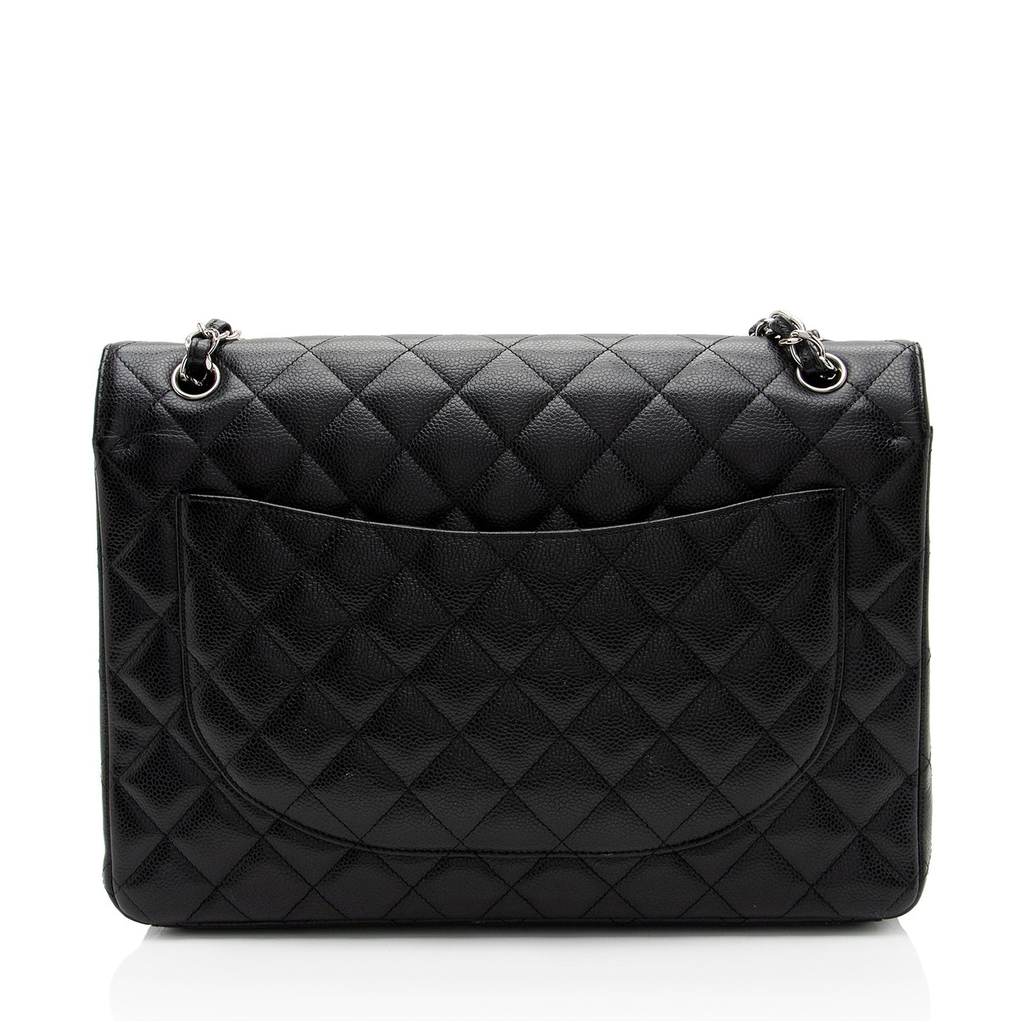 Chanel Caviar Classic Maxi Double Flap SHF-v8U2qf Leather Shoulder Bag